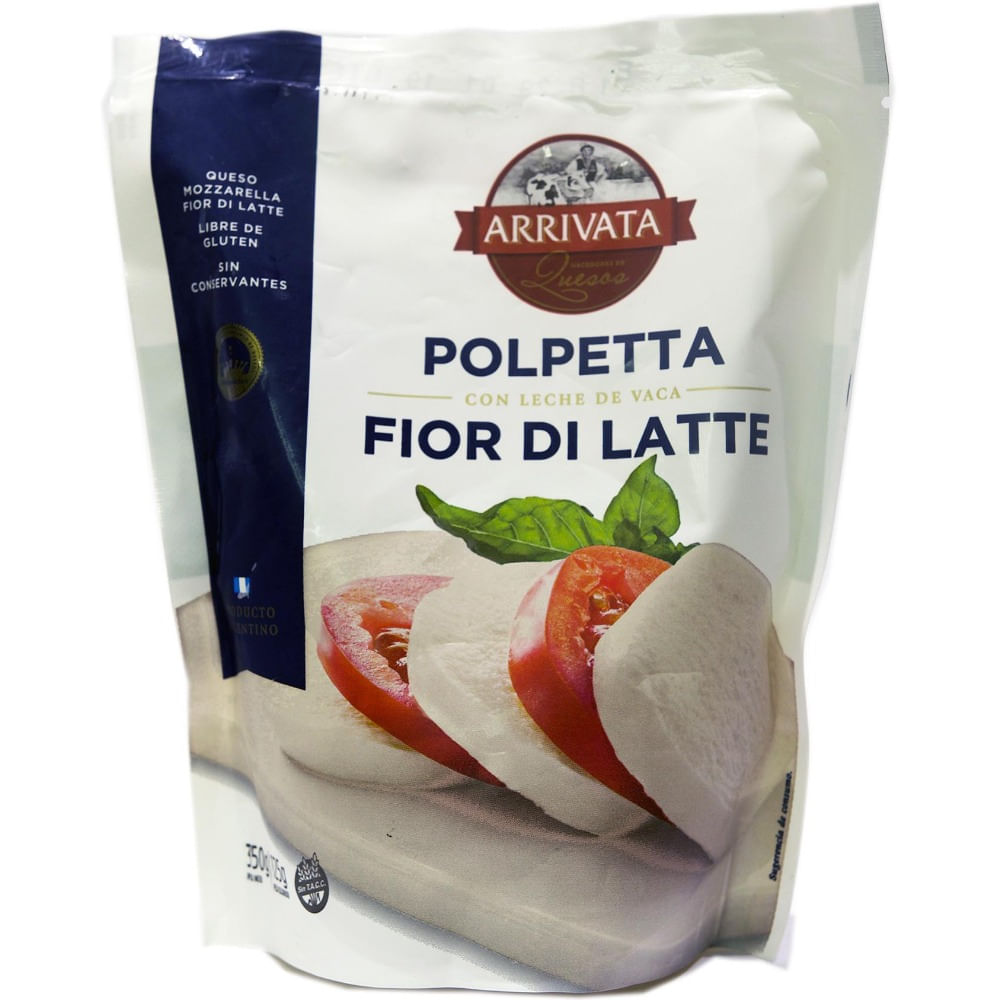 Queso mozzarella polpeta fior di latte Arrivata 125 g.