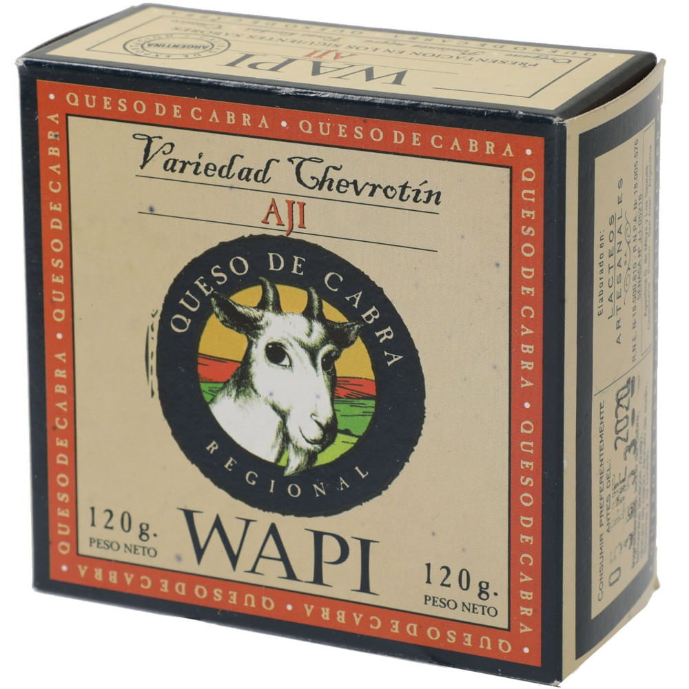 Queso de cabra Wapi con ají chevrotín 120 g.