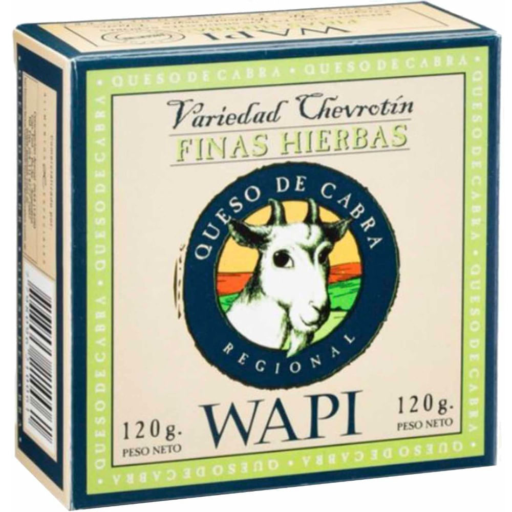 Queso de cabra Wapi con finas hierbas 120 g.