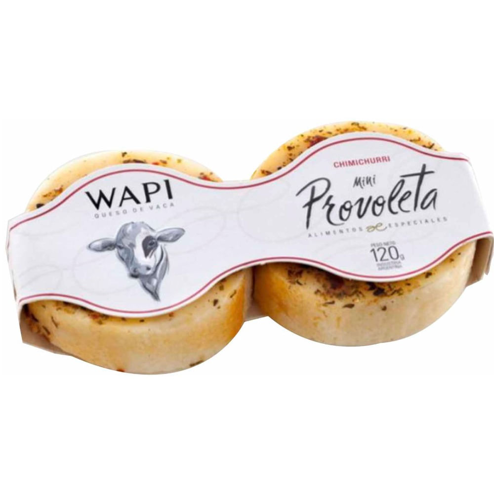 Queso provoleta Wapi mini con chimichurri 120 g.