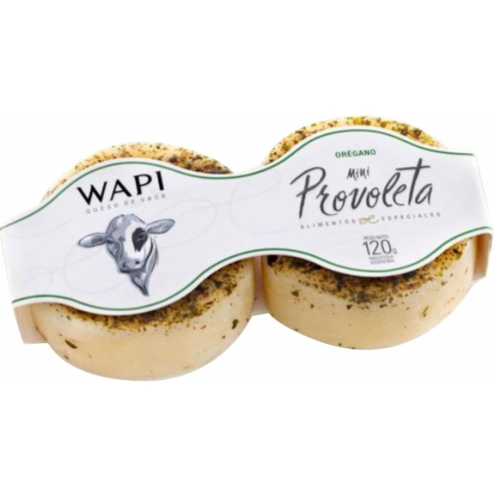 Queso provoleta Wapi mini con orégano 120 g.