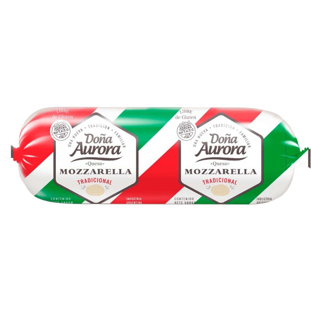 Queso mozzarella Doña Aurora 500 g.
