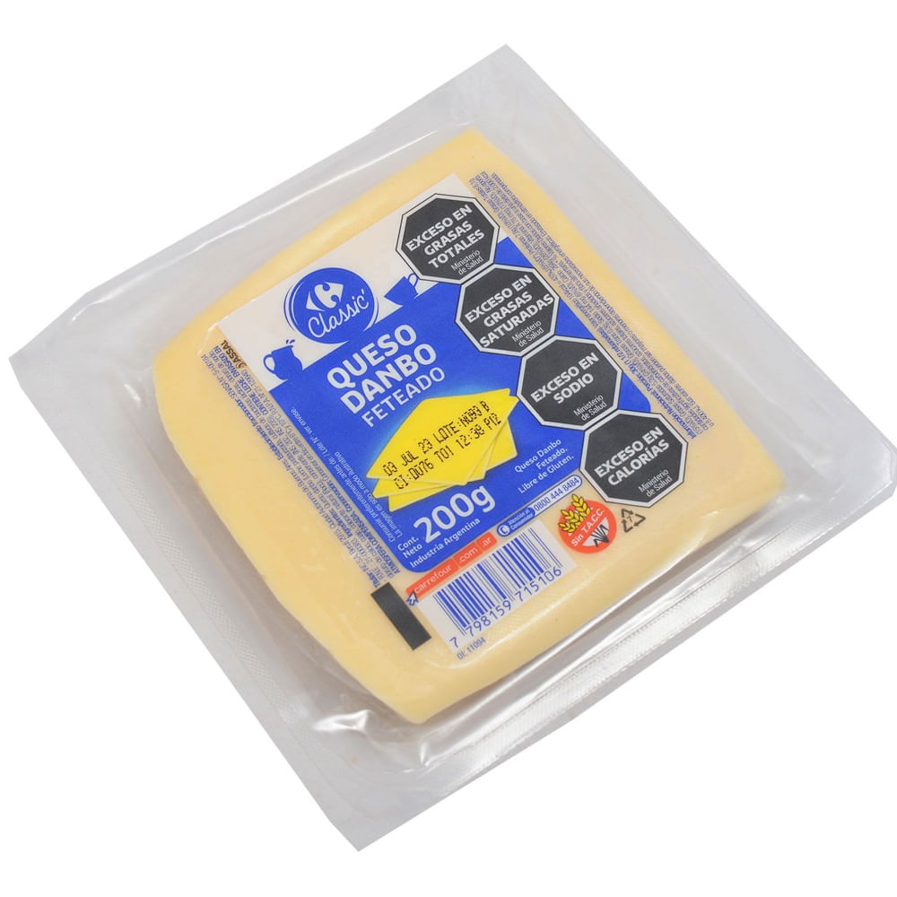 Queso Danbo feteado Carrefour Classic 200 g.