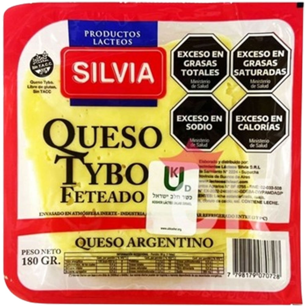 Queso tybo feteado Silvia 180 g.