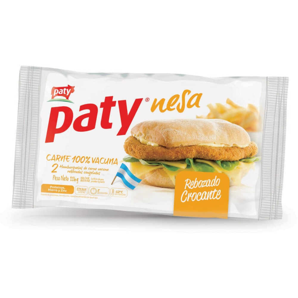 Hamburguesa rebozada Paty nesa 2 u.