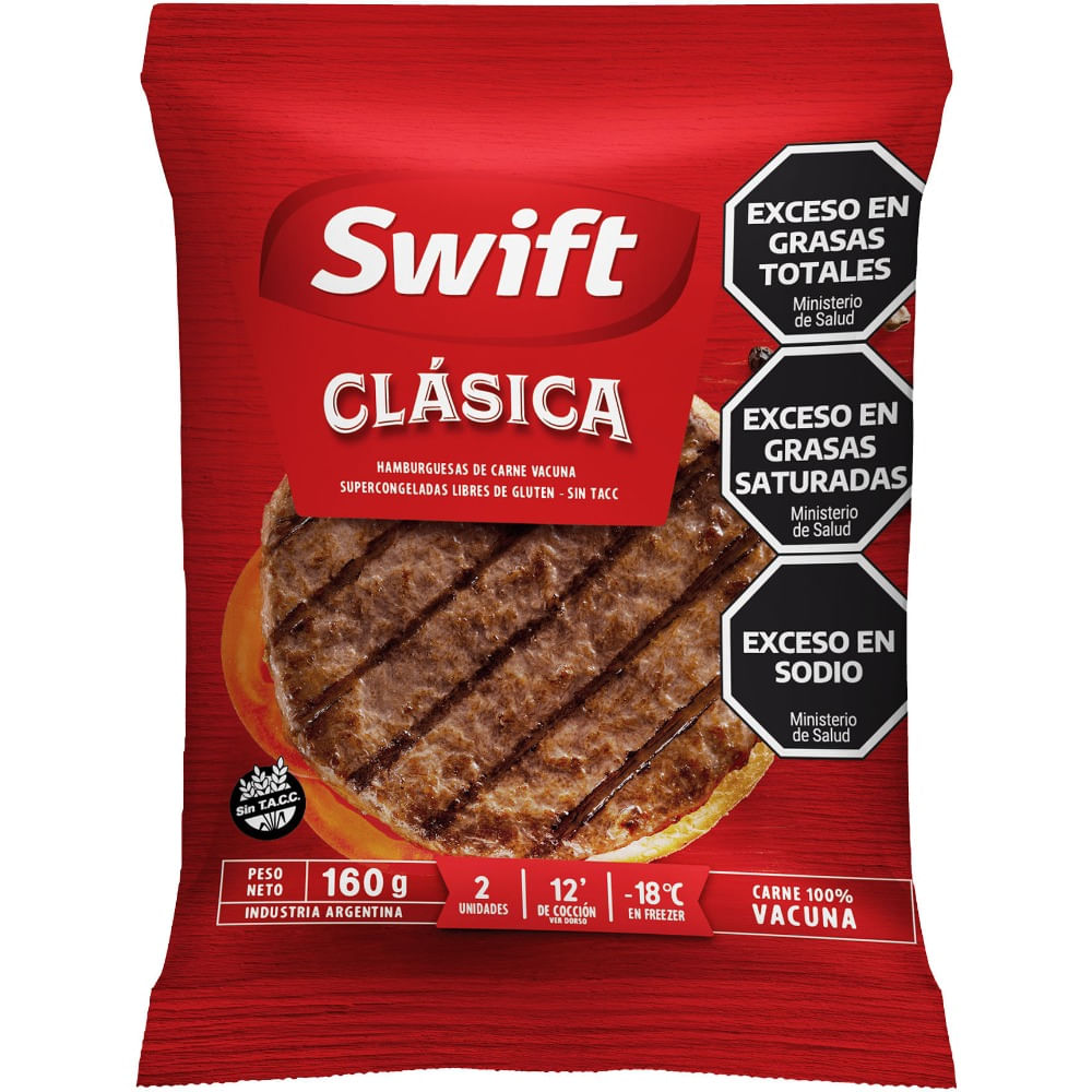 Hamburguesa Swift clásica 2 u.