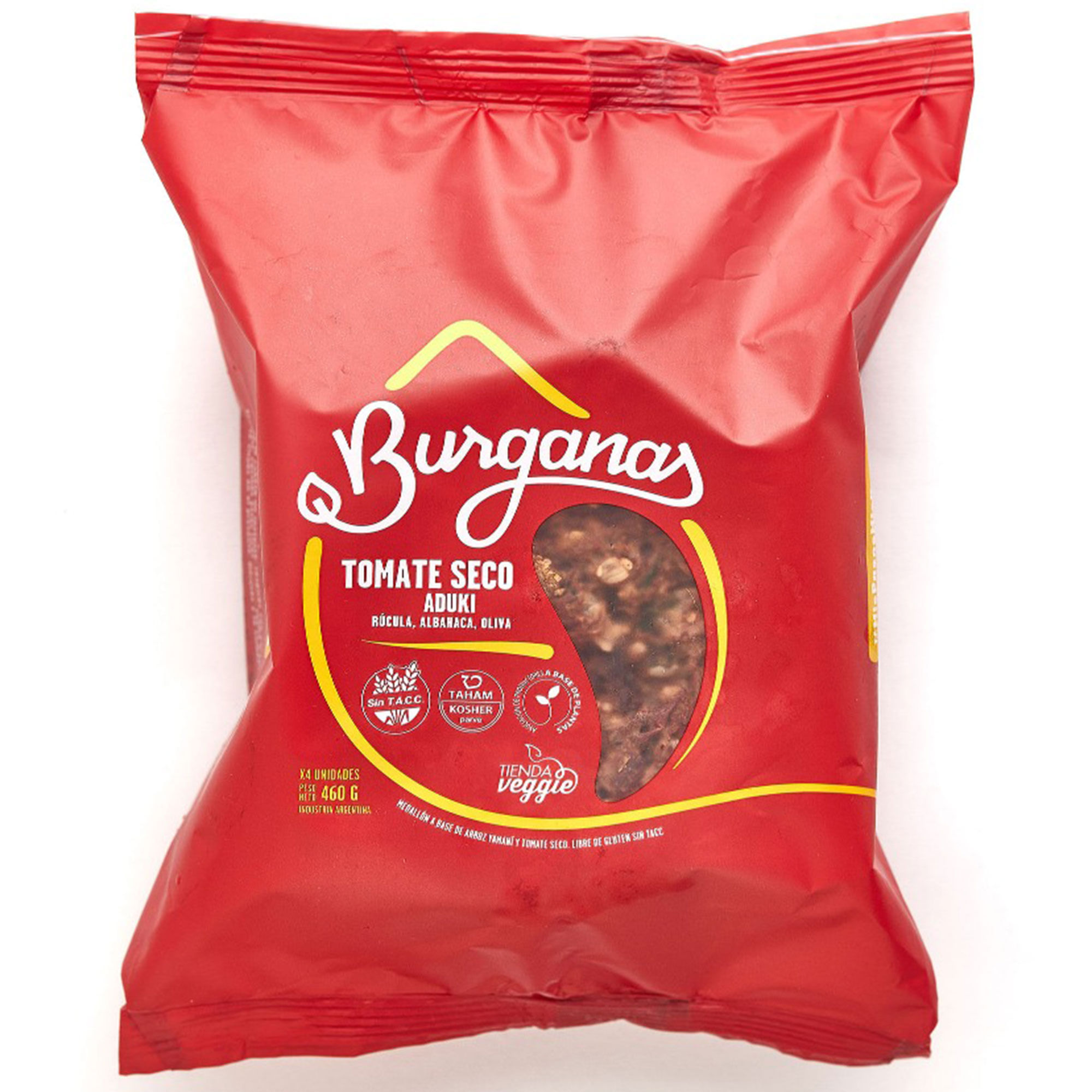 Medallones Burganas tomate seco y aduki pack 460 g.