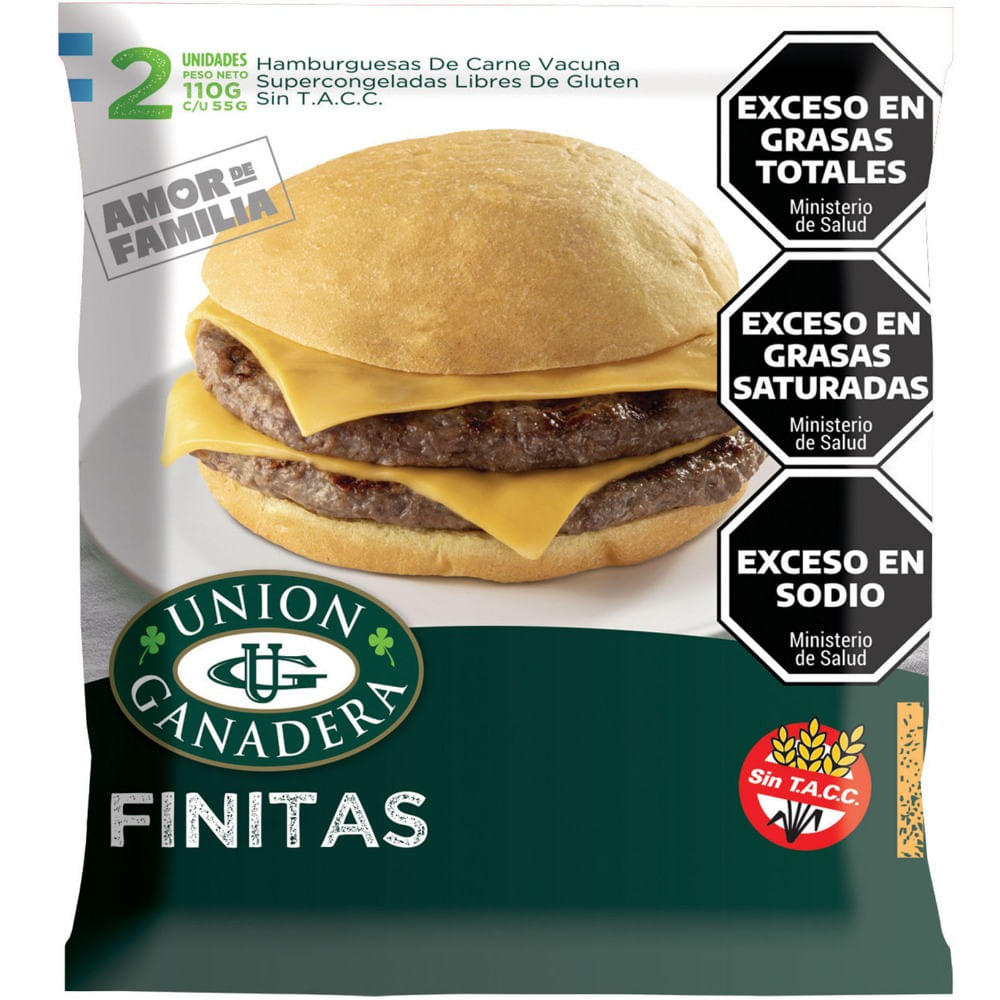 Hamburguesa de carne Unión ganadera flow 2 uni
