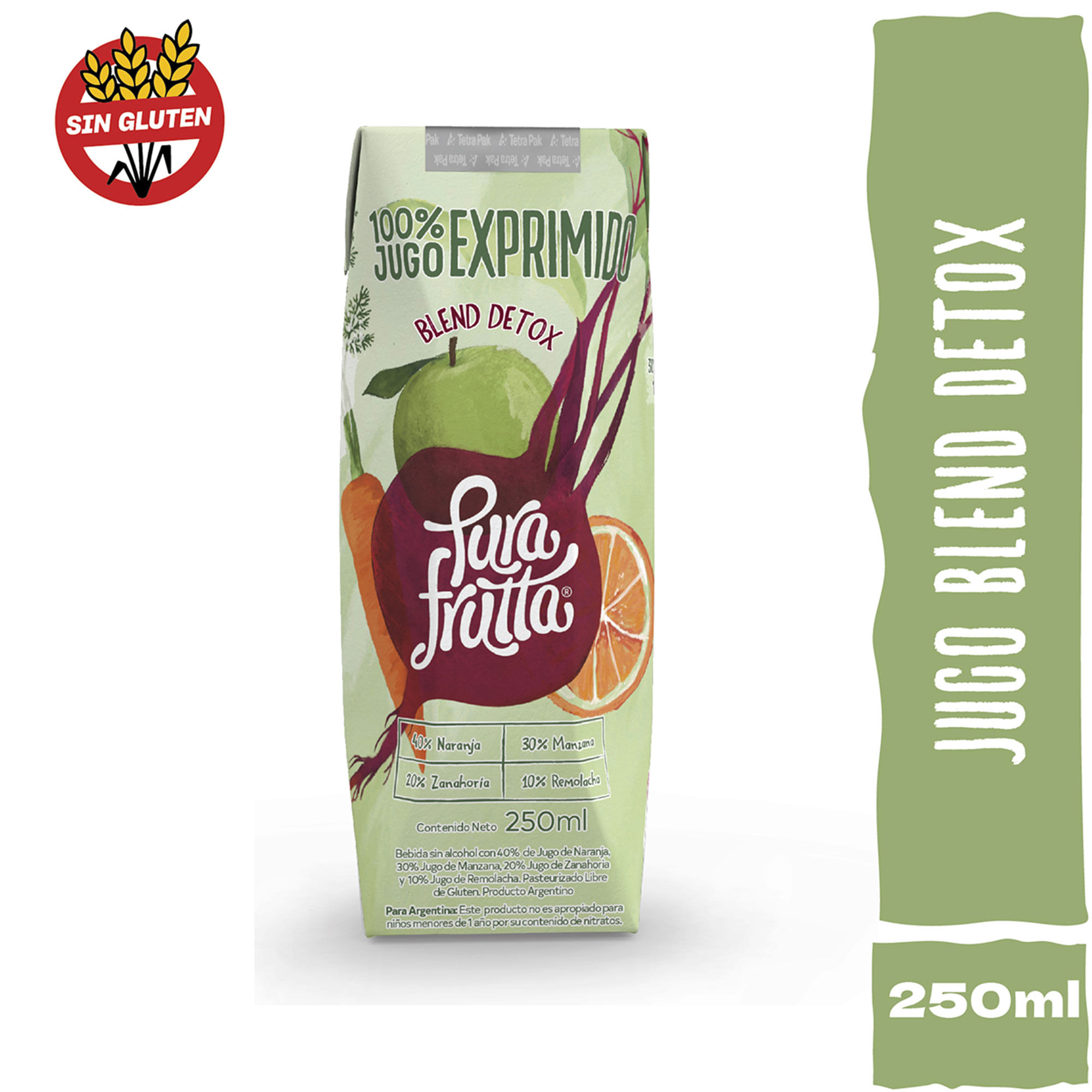 Jugo Blend Detox Pura Frutta tetra 250 ml