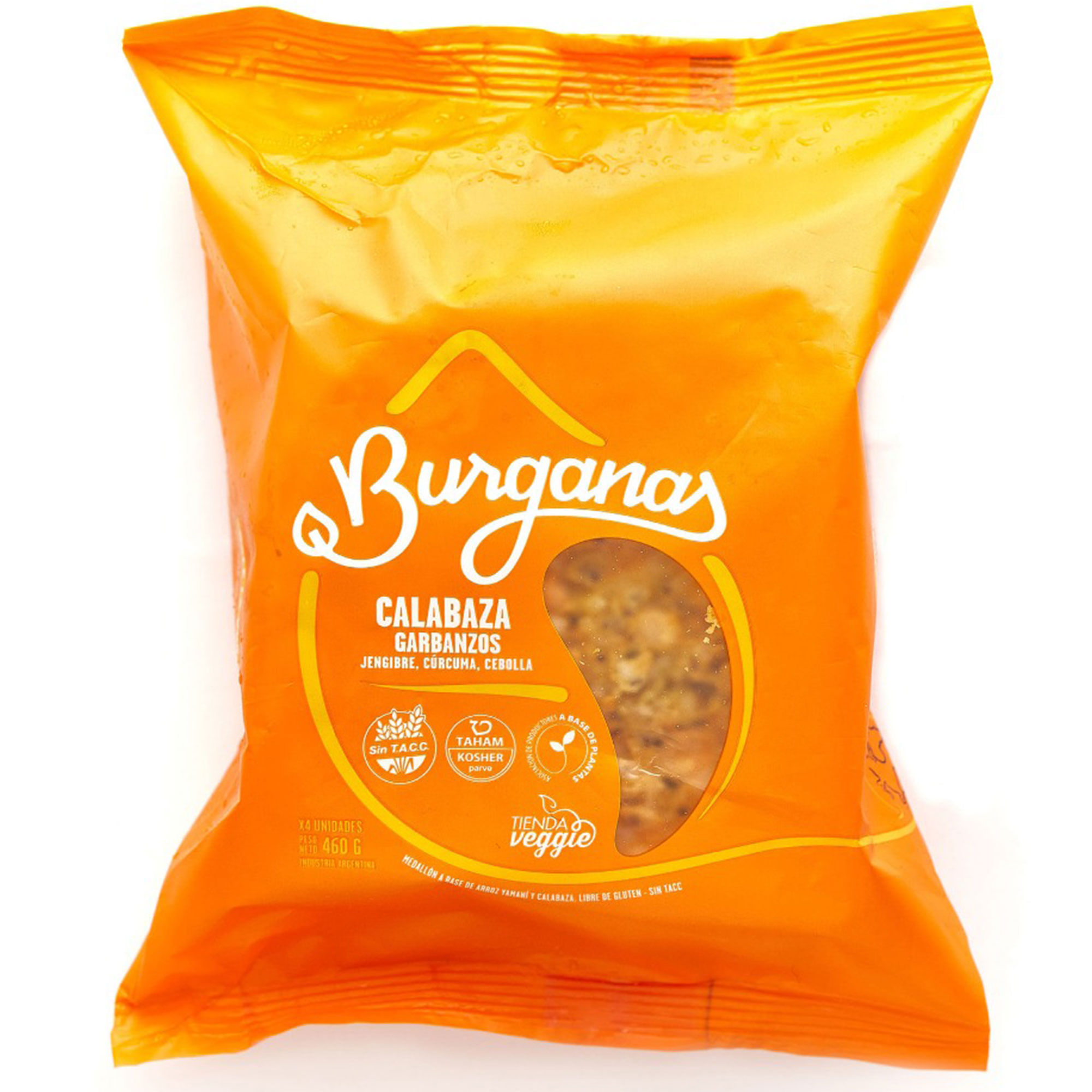 Medallones Burganas calabaza y garbanzo pack 460 g.