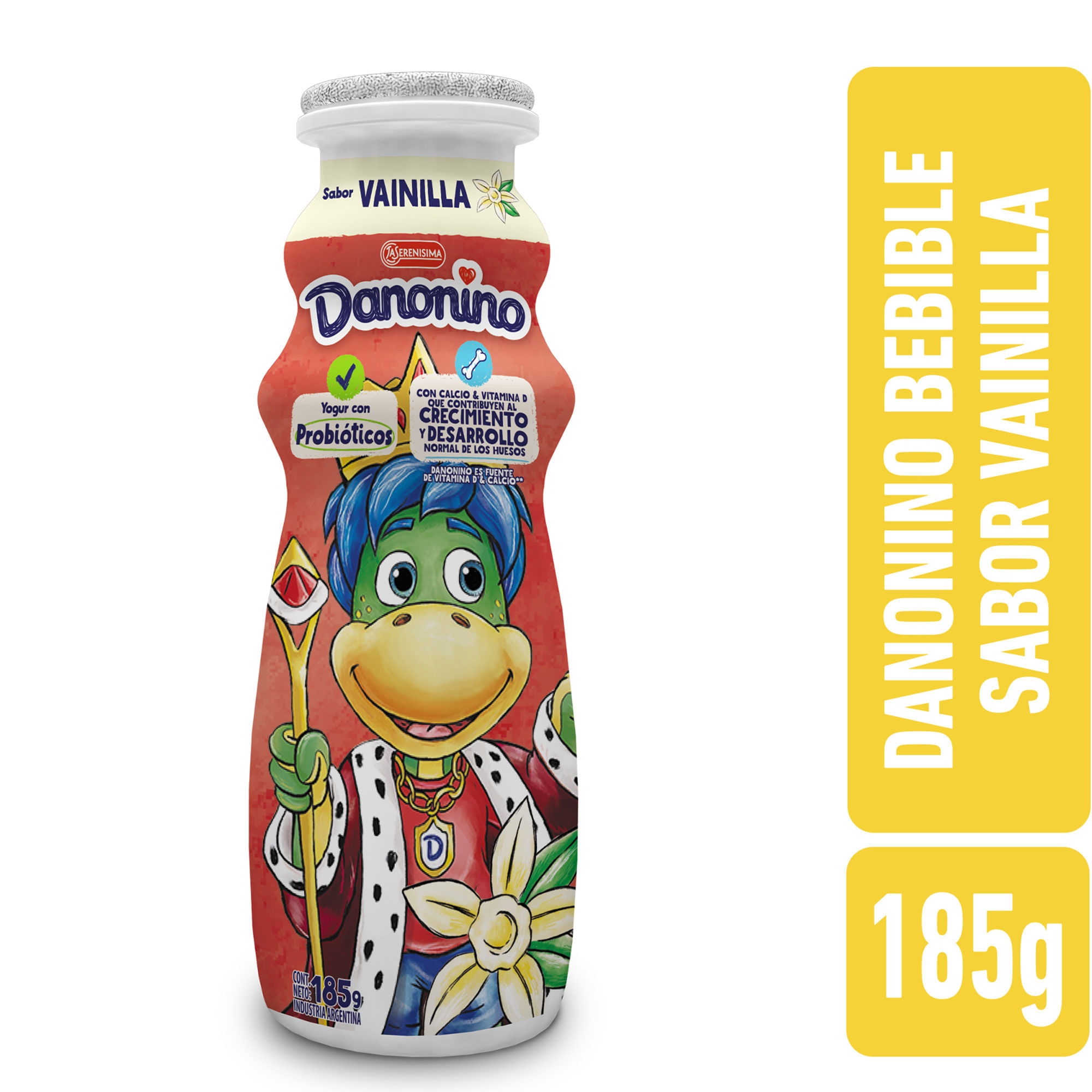 Yogur Danonino bebible Sabor Vainilla 185 grs
