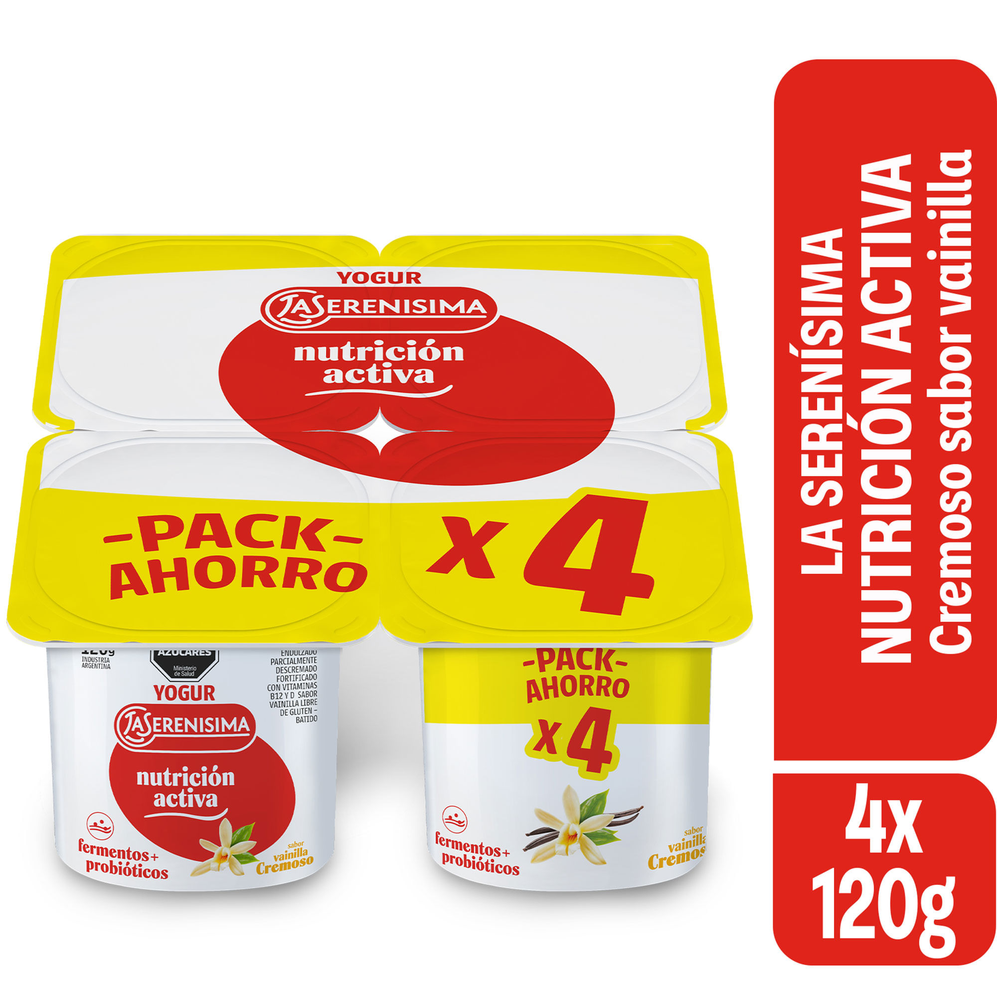 Yogur Cremoso Entero Vainilla La Serenísima Nutrición Activa 480 grs