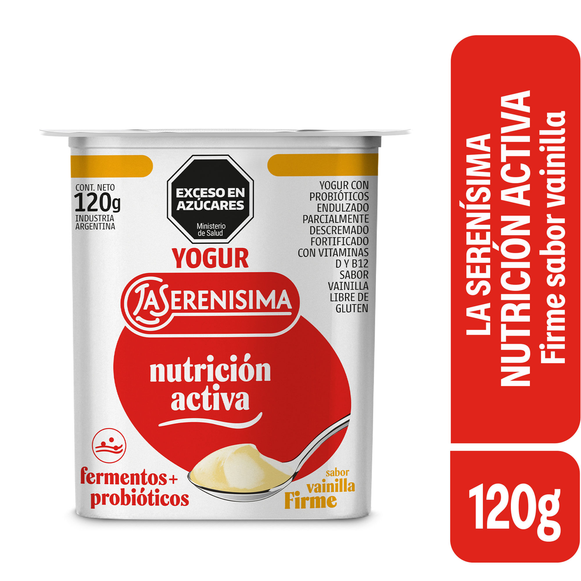 Yogur Firme Entero Vainilla La Serenísima Nutrición Activa 120 grs