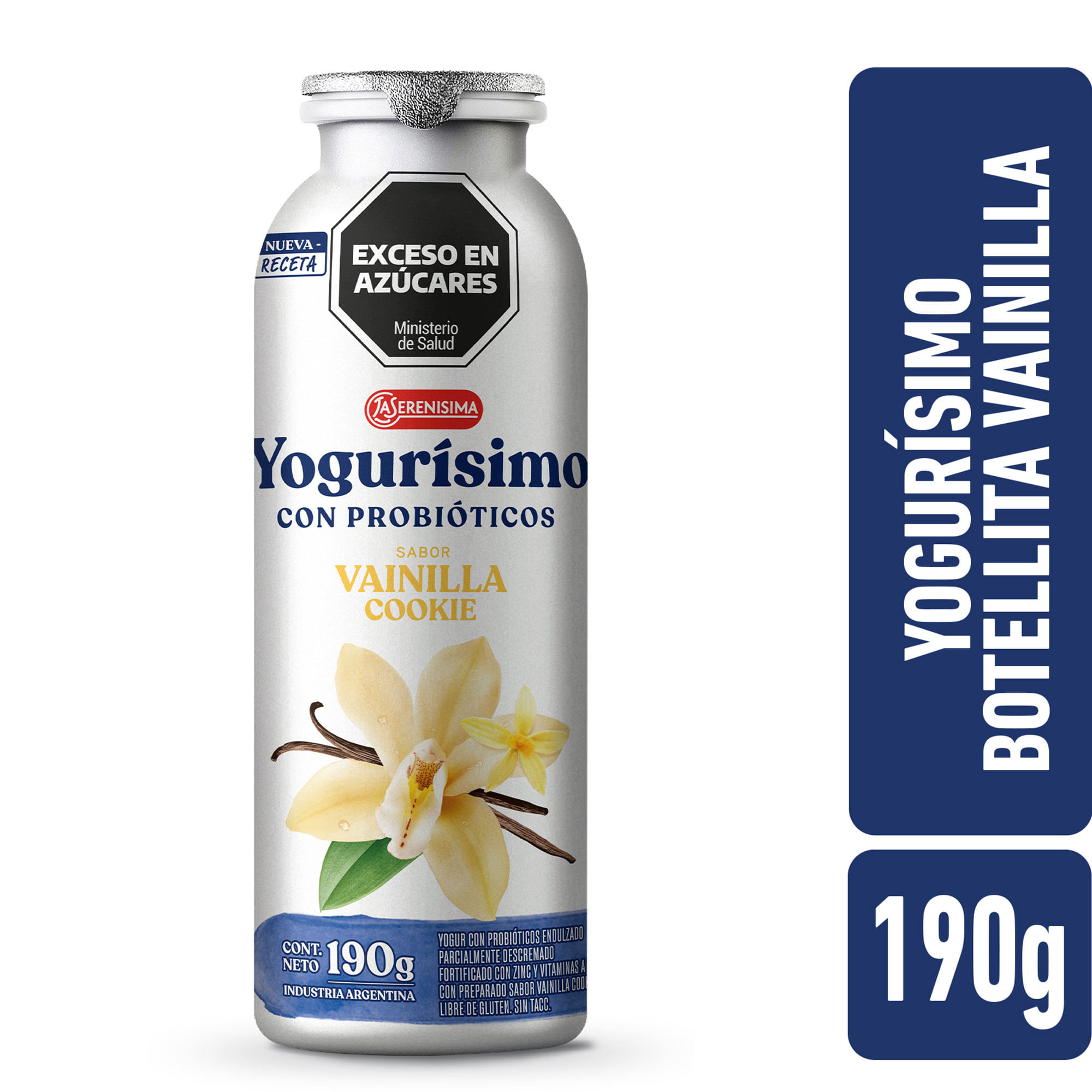 Yogur bebible botellita vainilla Yogurisimo 190 grs