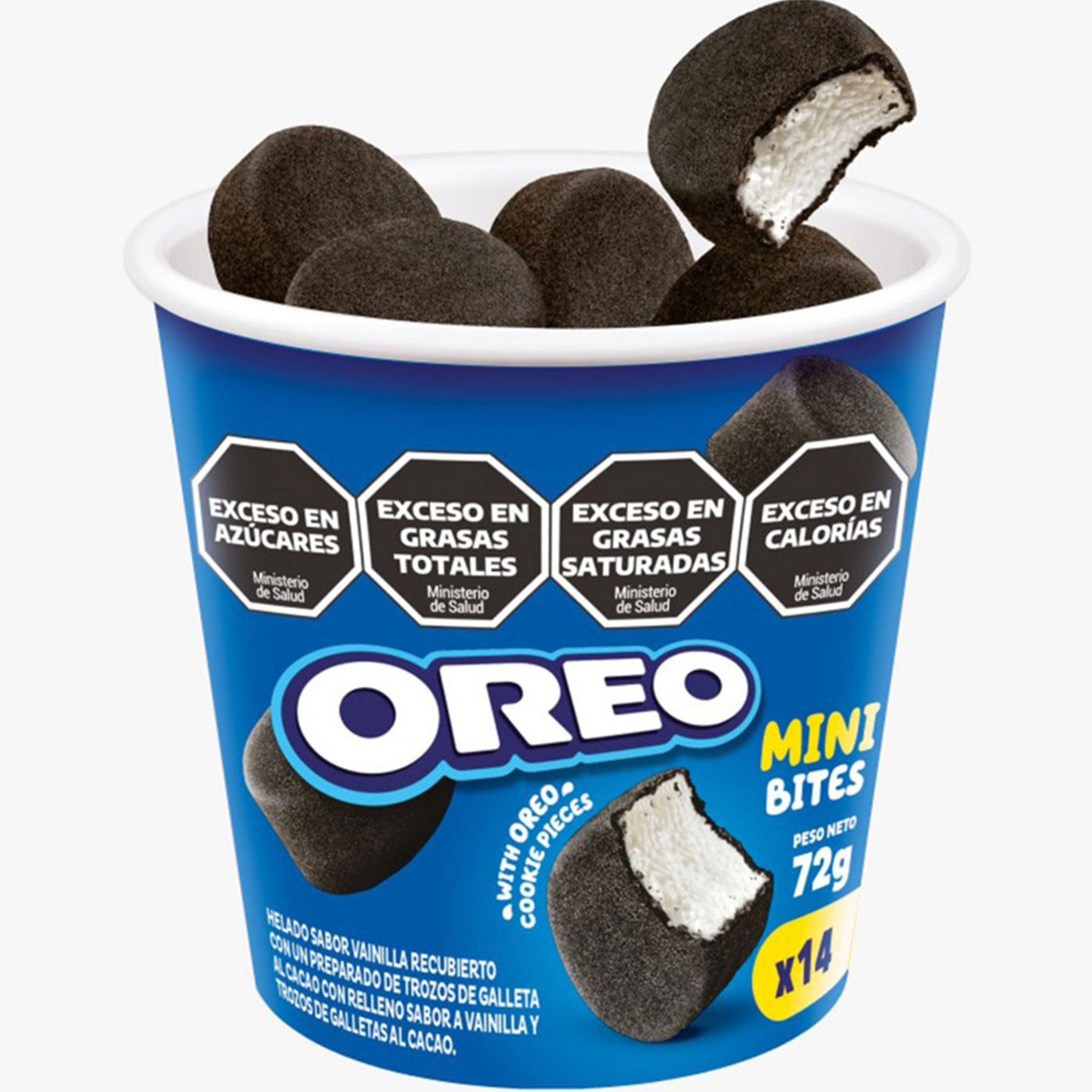 Bocadito helado Oreo en pote 14 uni