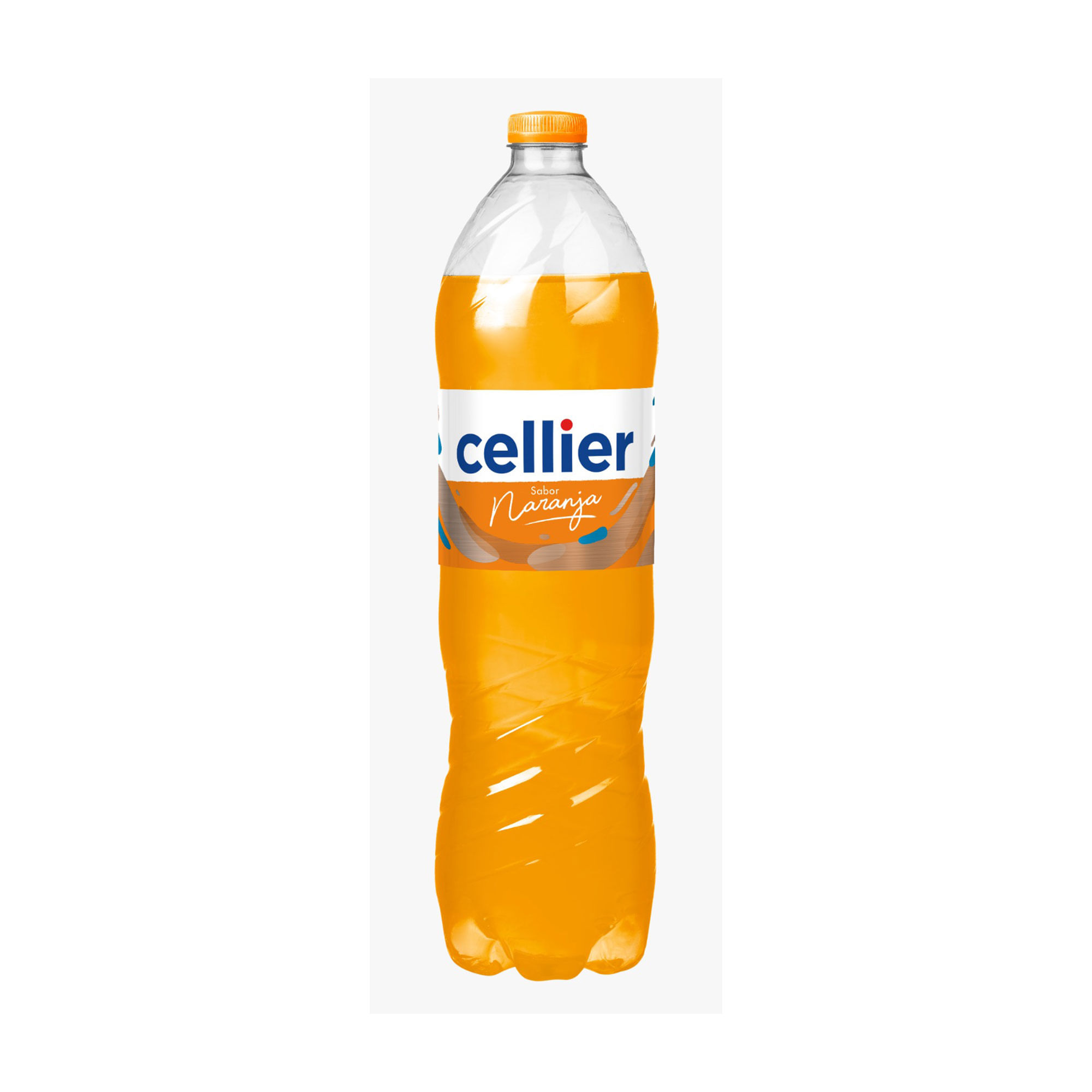 Agua saborizada Cellier naranja pet 1.5 lts