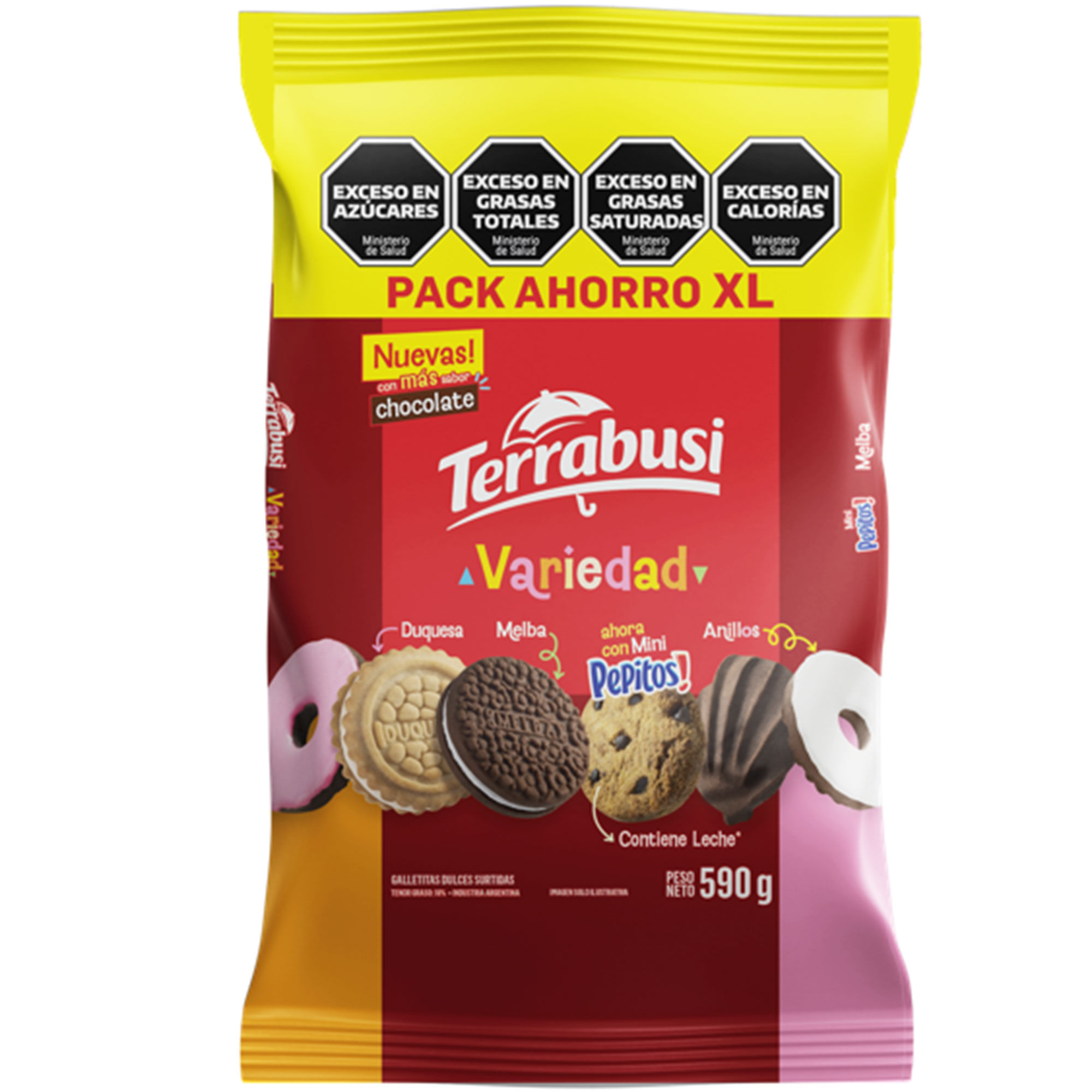 Galletitas dulces surtidas Terrabusi Variedad 590 grs
