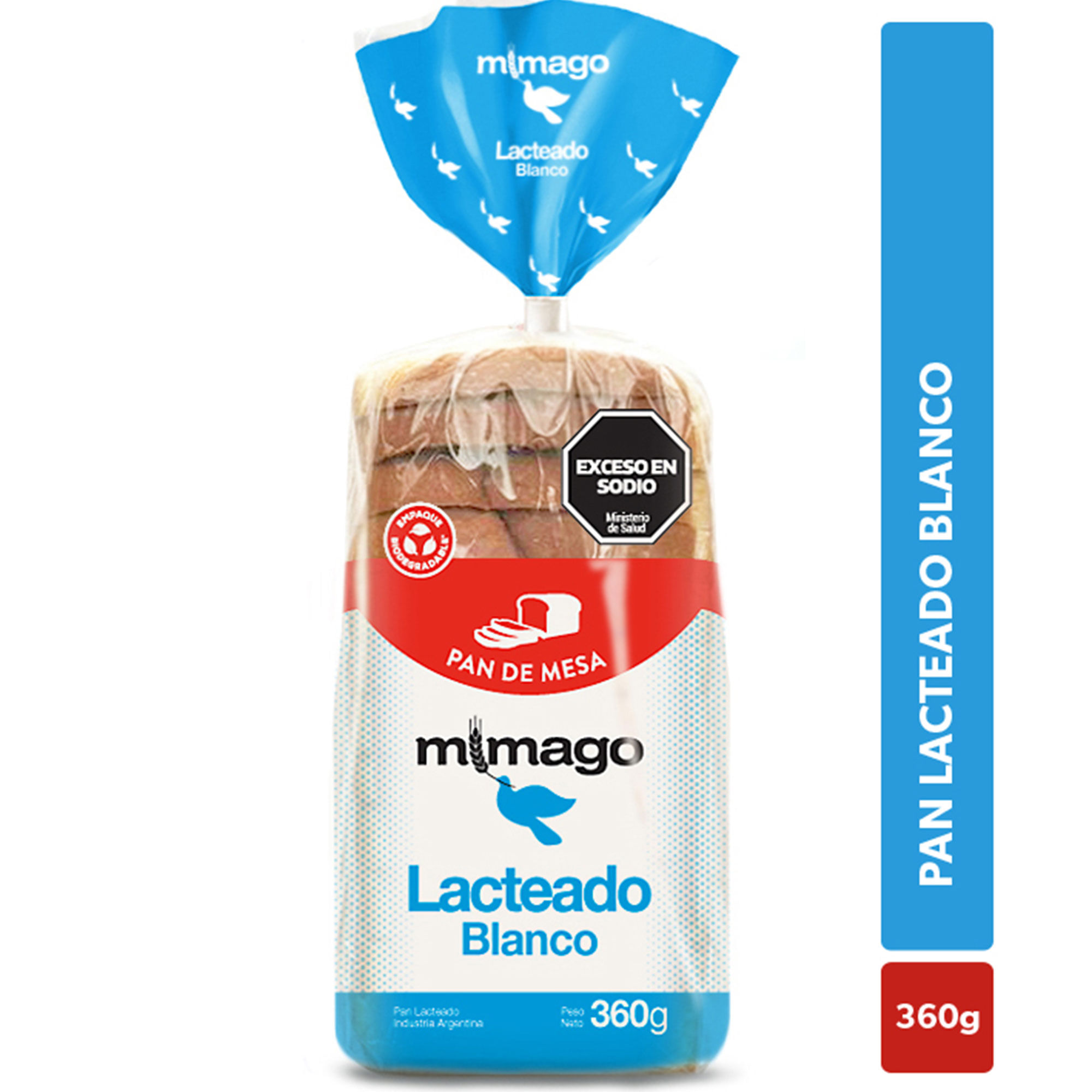 Pan de mesa blanco Mimago chico 360 grs