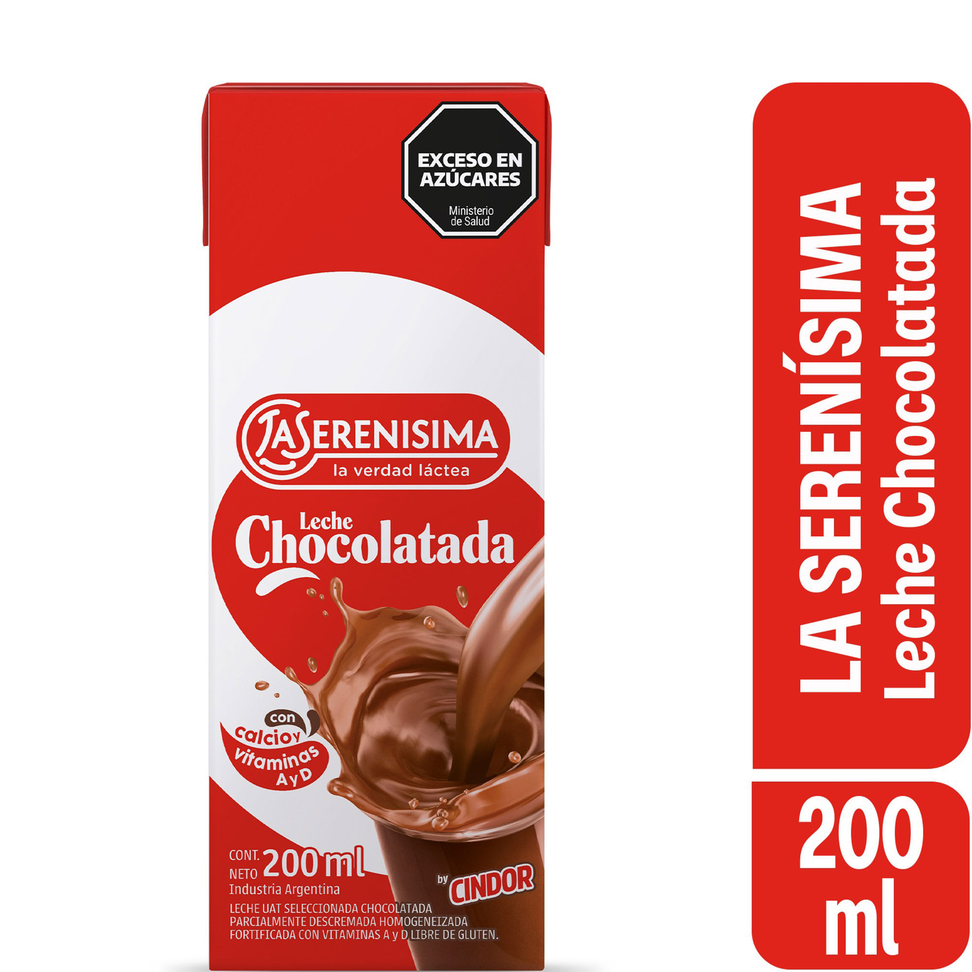 Leche chocolatada ​La Serenísima clásico 200 ml.