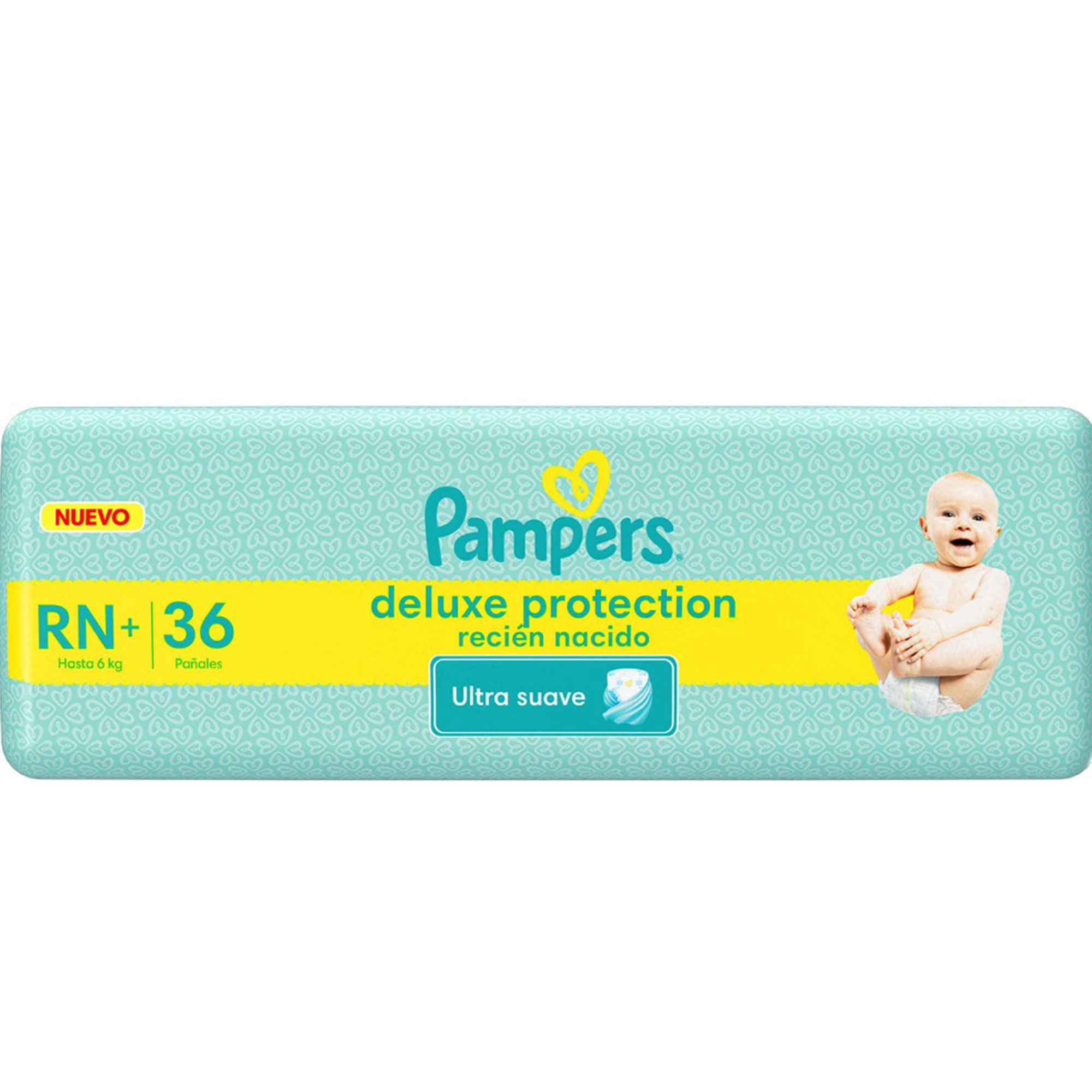 Pañales Pampers talle RN deluxe 36 uni