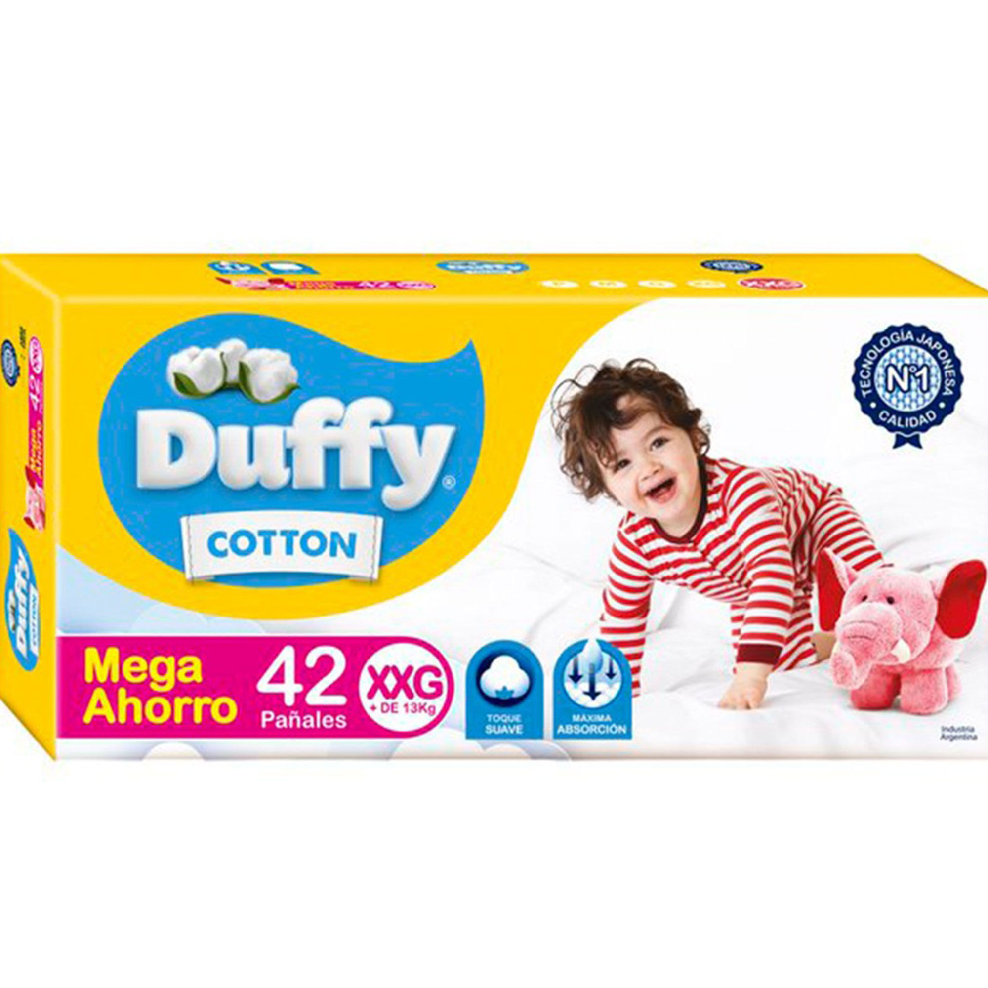 Pañales talle XXG Duffy ahorro 42 uni