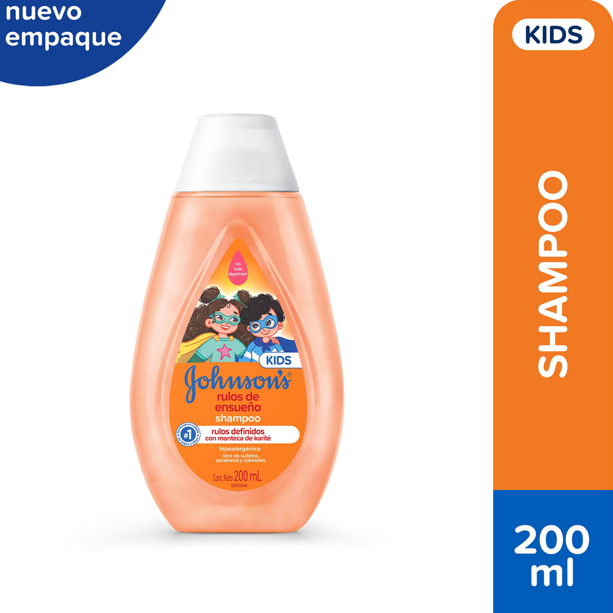 Shampoo para niños Johnson's rulos de ensueño 200 ml