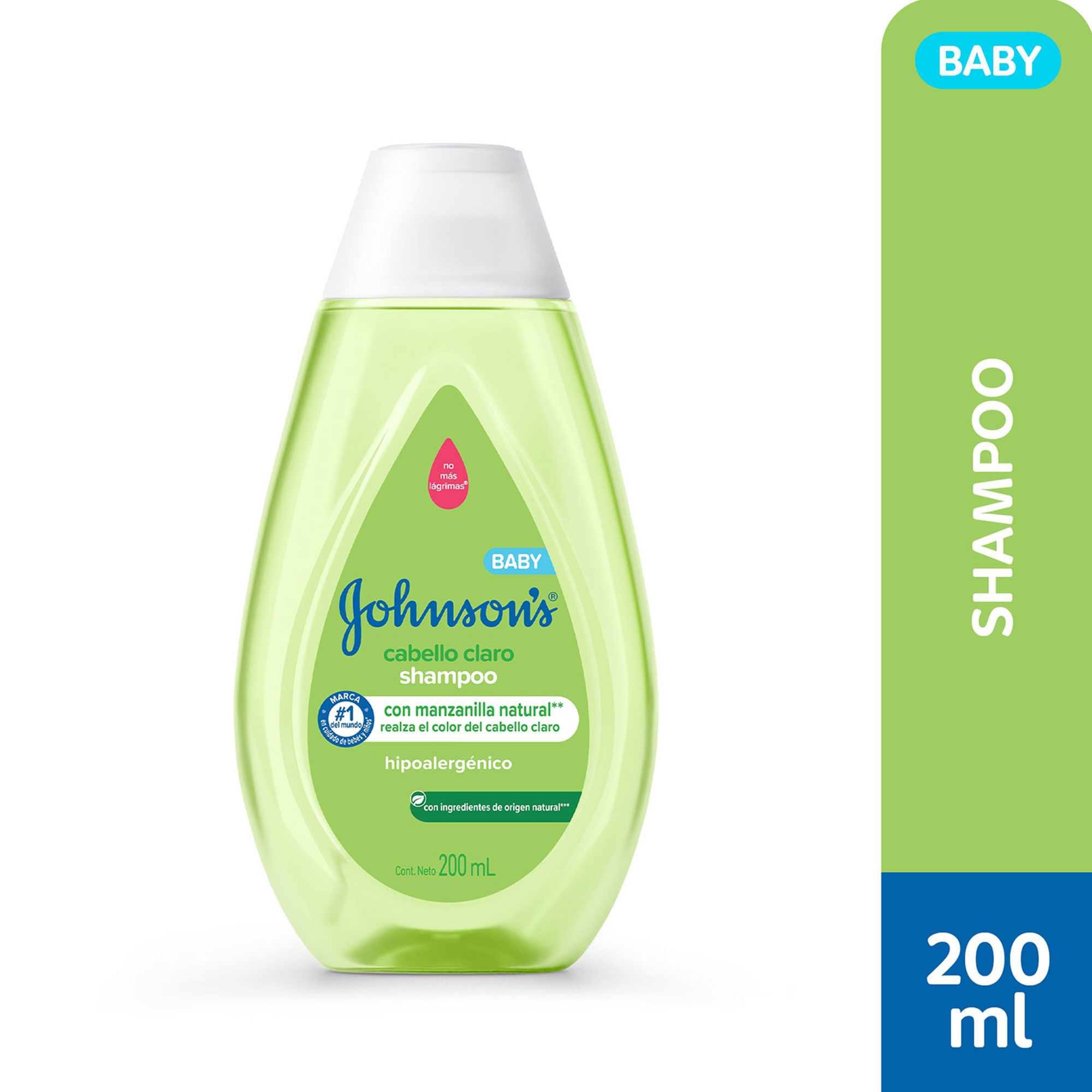 Shampoo para bebé Johnson's cabello claro 200 ml