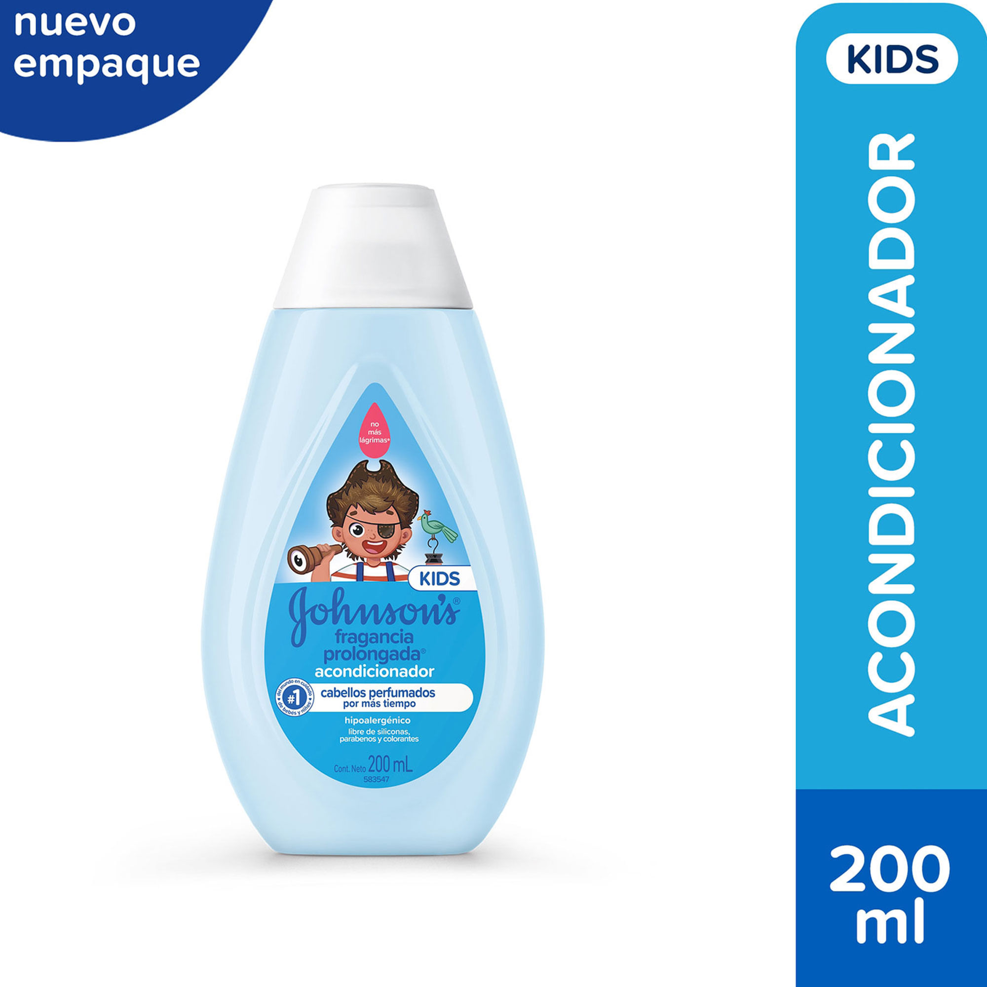 Acondicionador para niños Johnson's fragancia prolongada 200 ml