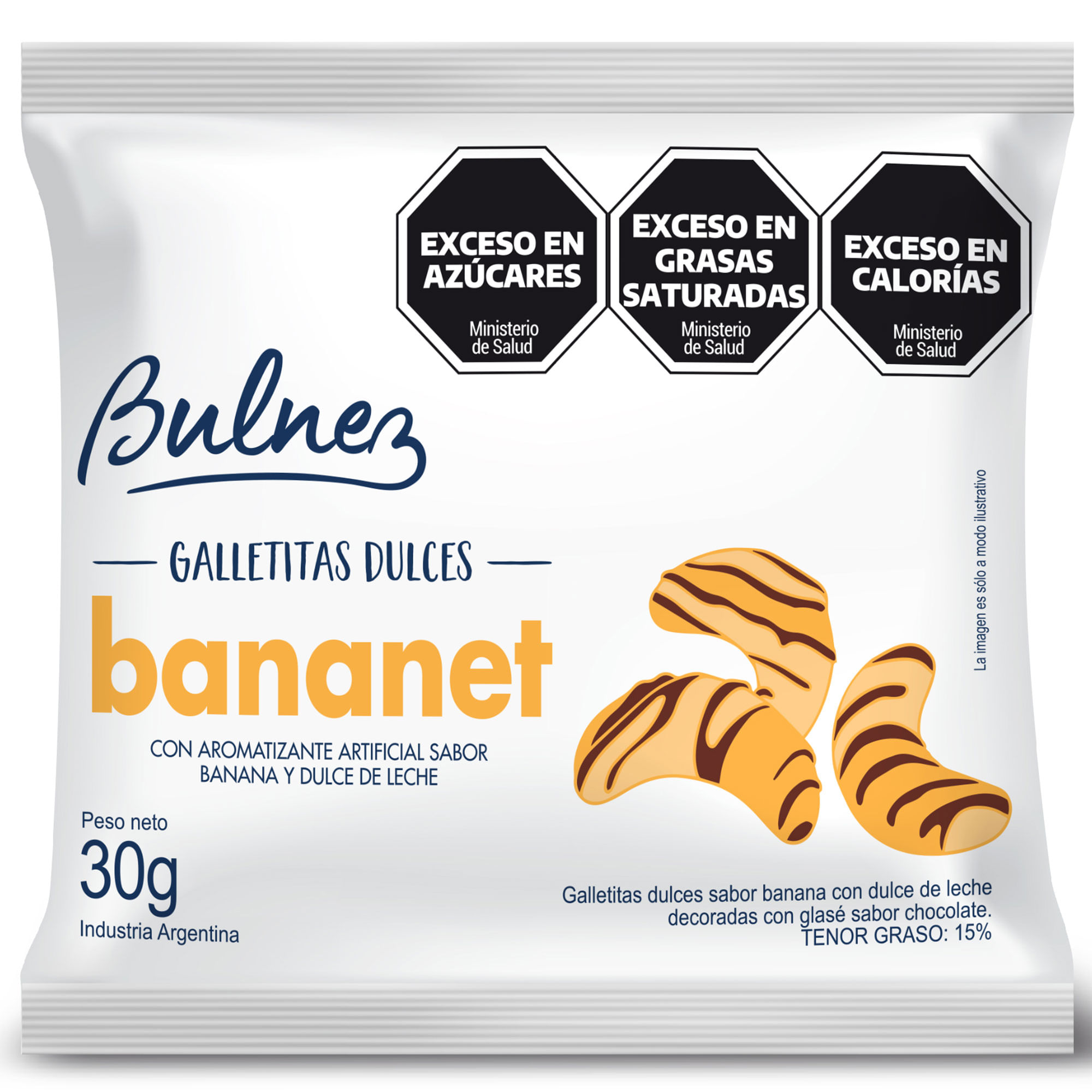Galletitas dulces Bulnez Bananet 30 grs