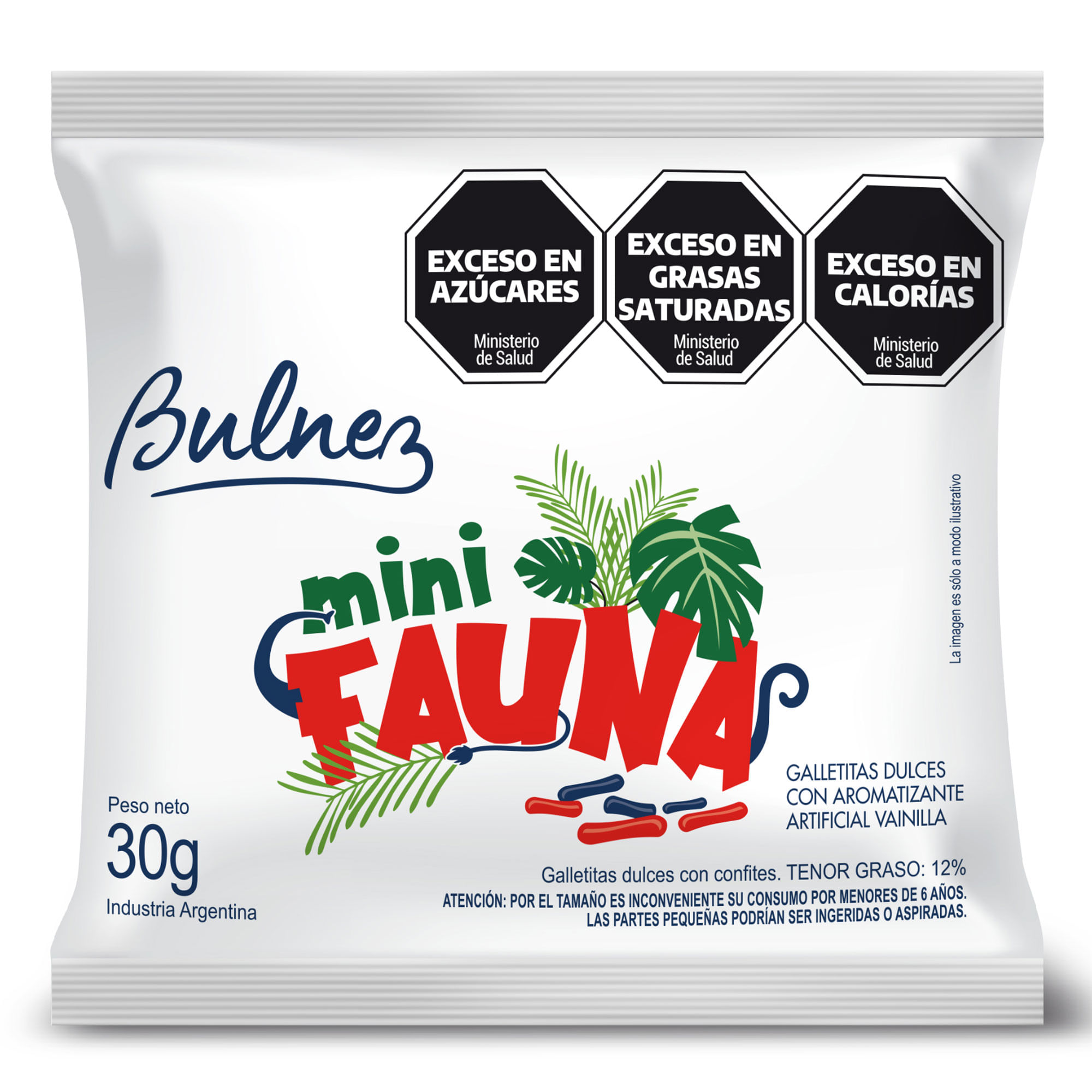 Galletitas dulces Bulnez mini fauna 30 grs