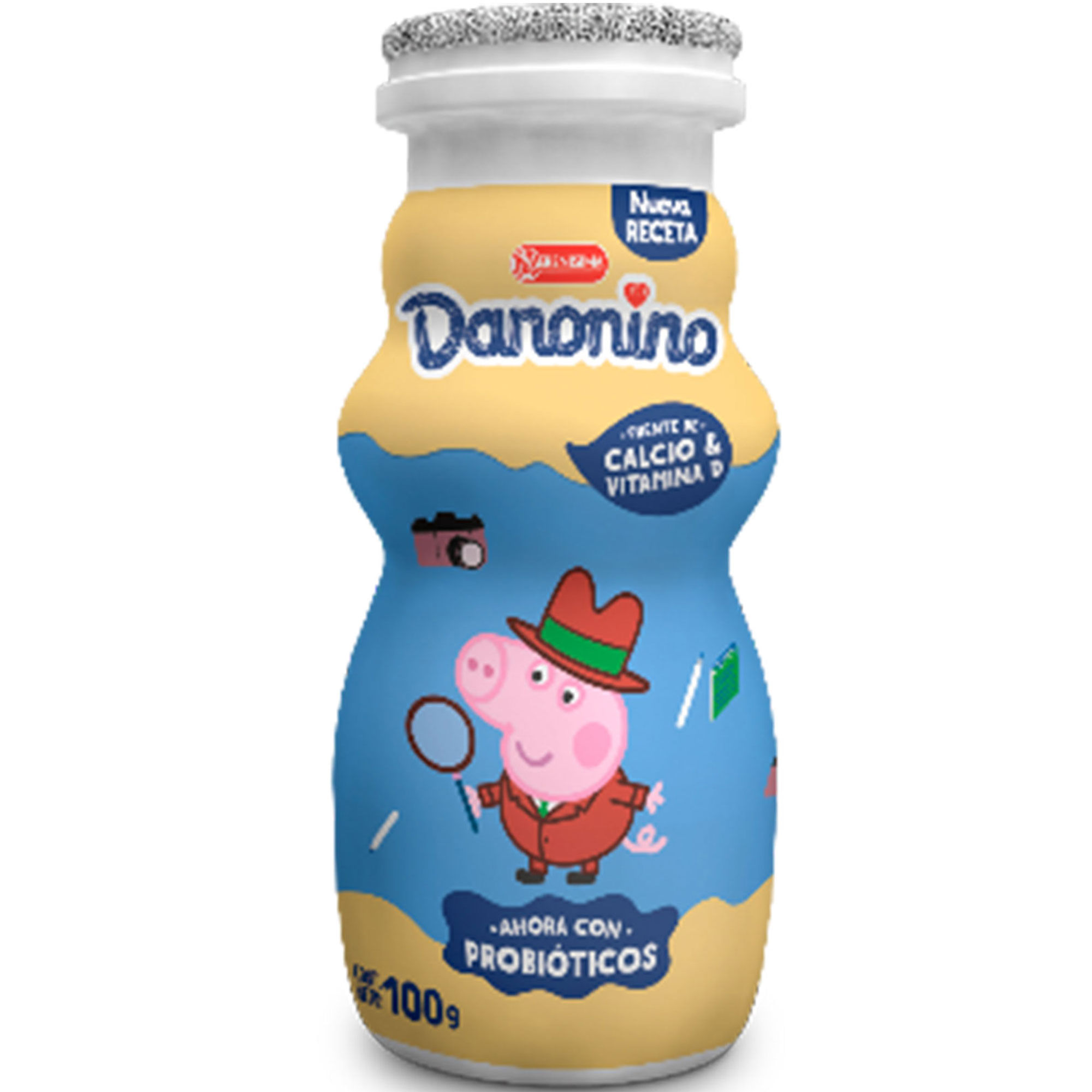 Yogur bebible Danonino de vainilla en botella 100 ml