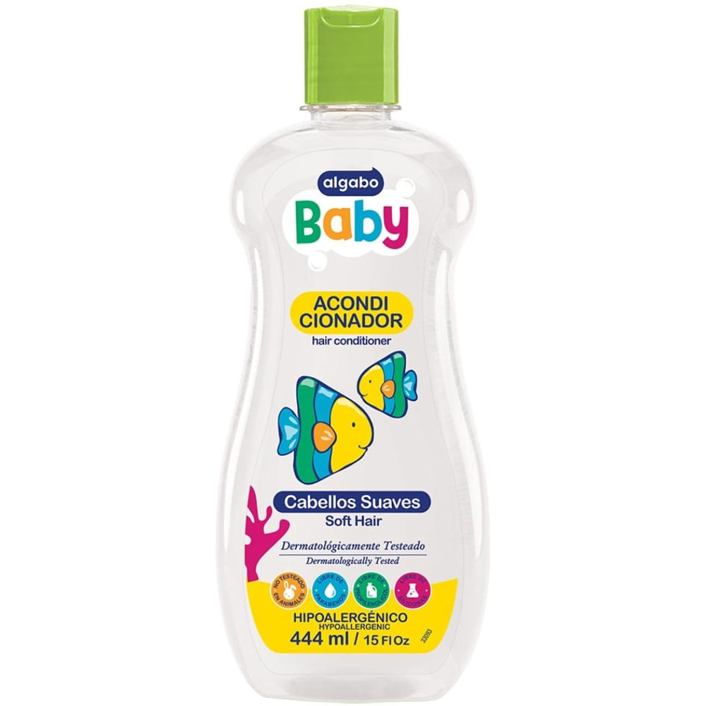 Acondicionador Algabo baby para cabellos suaves 444 cc.