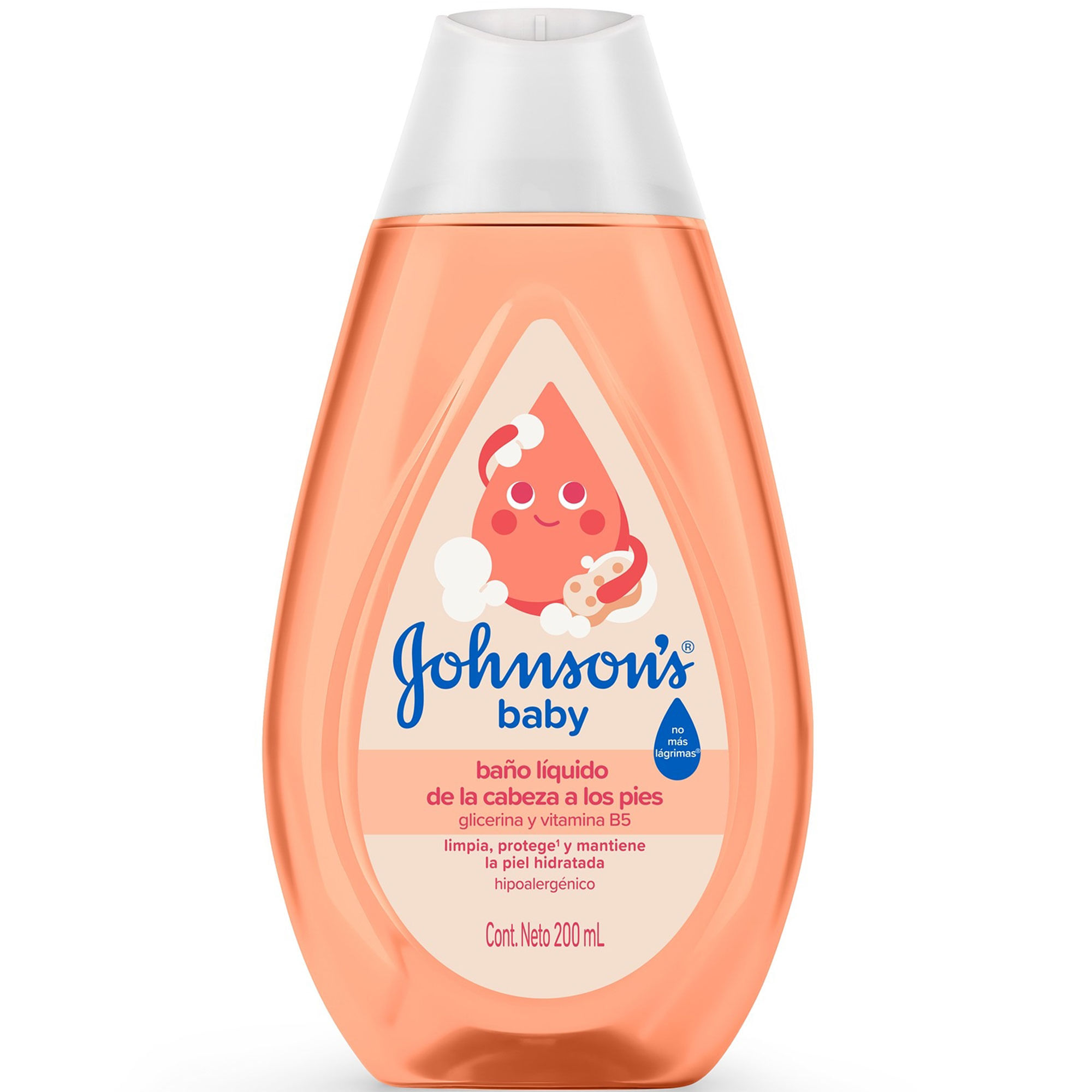 Jabón líquido para bebé Johnson's glicerina 200 ml