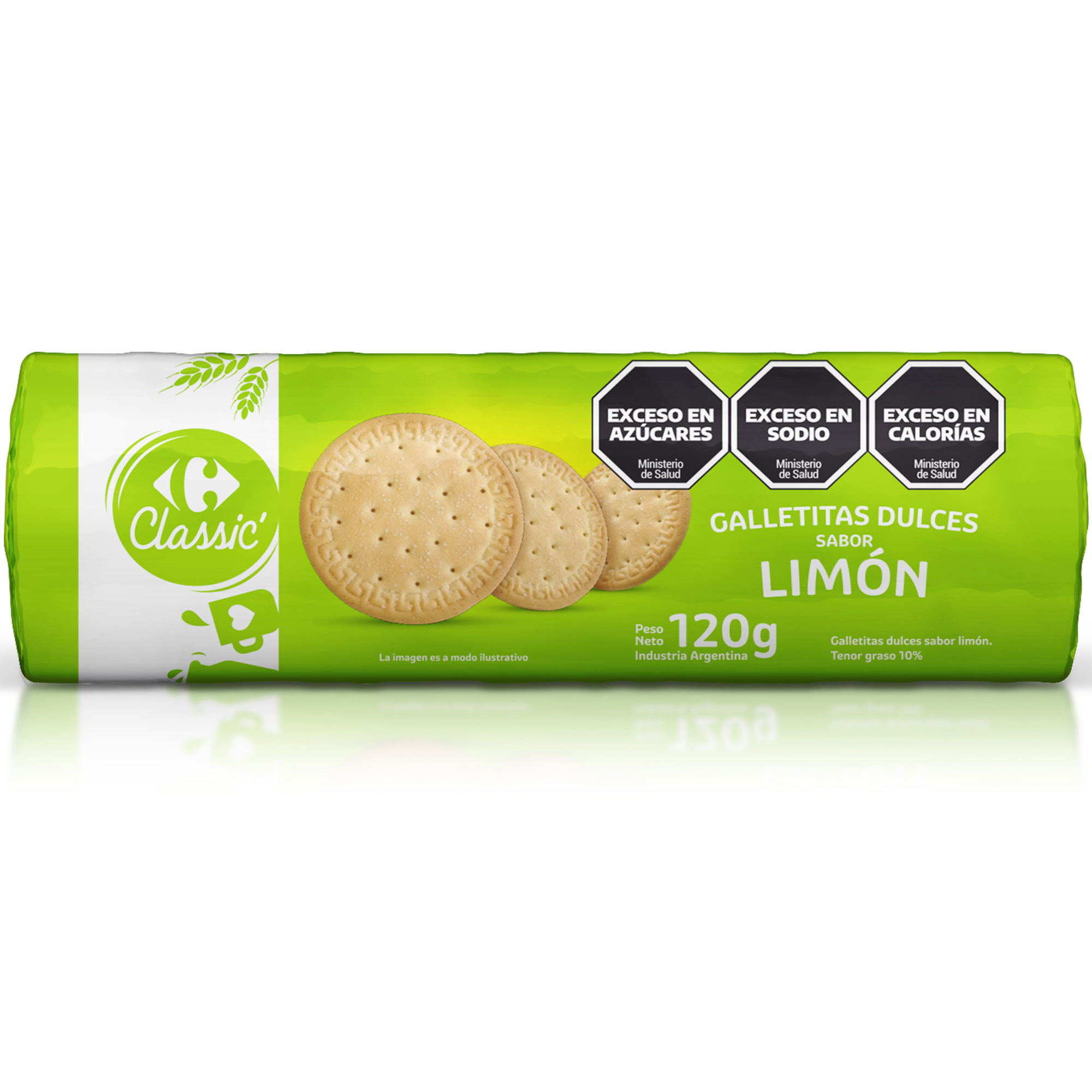 Galletitas dulces limón Carrefour Classic 120 grs