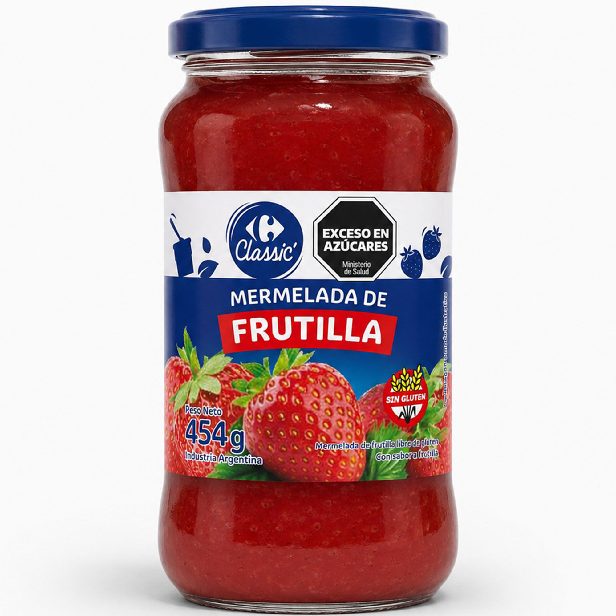 Mermelada de frutilla Carrefour Classic 454 grs