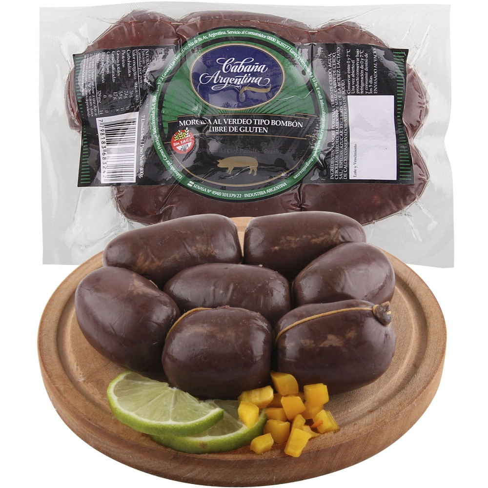 Morcilla bombón al verdeo Cabaña Argentina x 400 grs