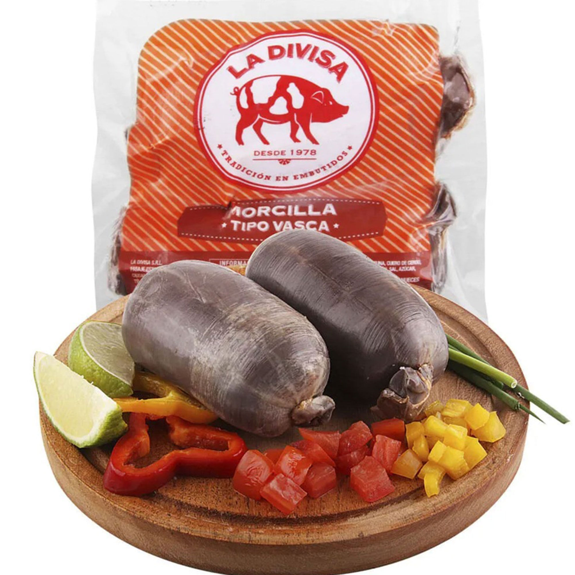 Morcilla vasca La Divisa al vacio 280 grs