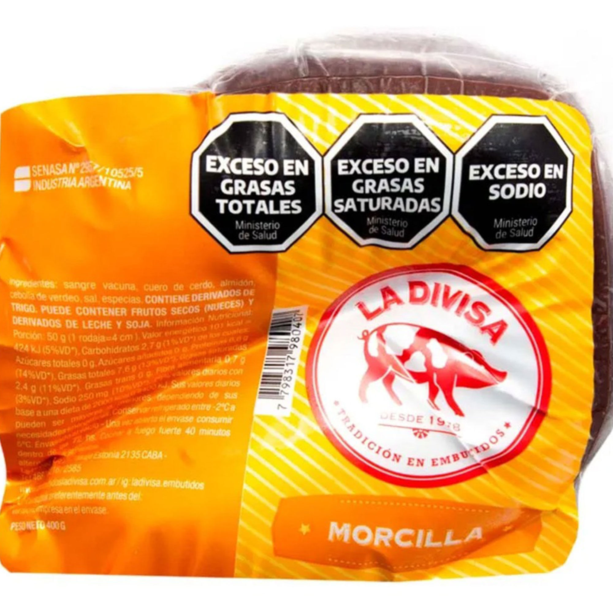 Morcilla rosca La Divisa 400 grs