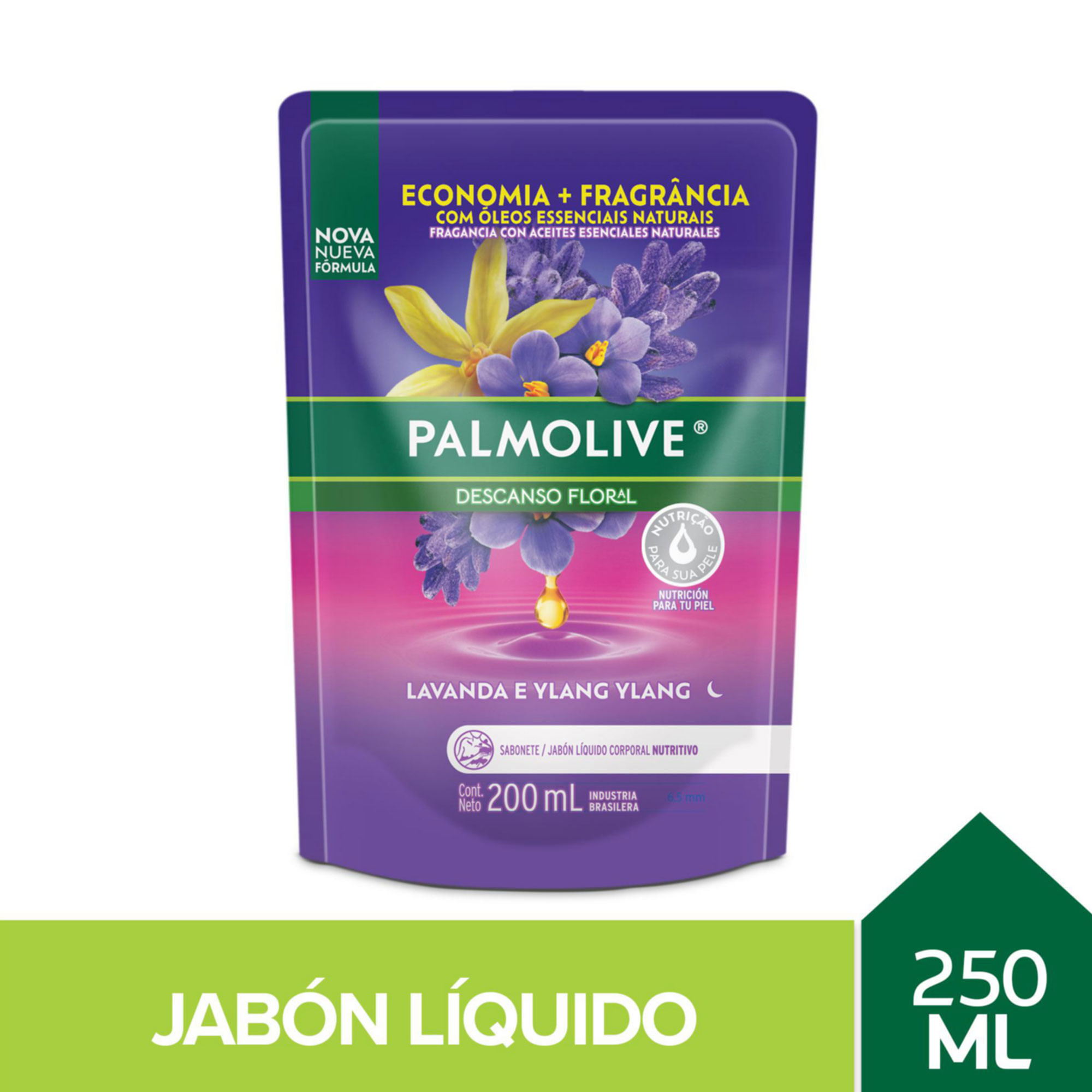 Jabón Líquido para Cuerpo Palmolive Descanso Floral 200 ml