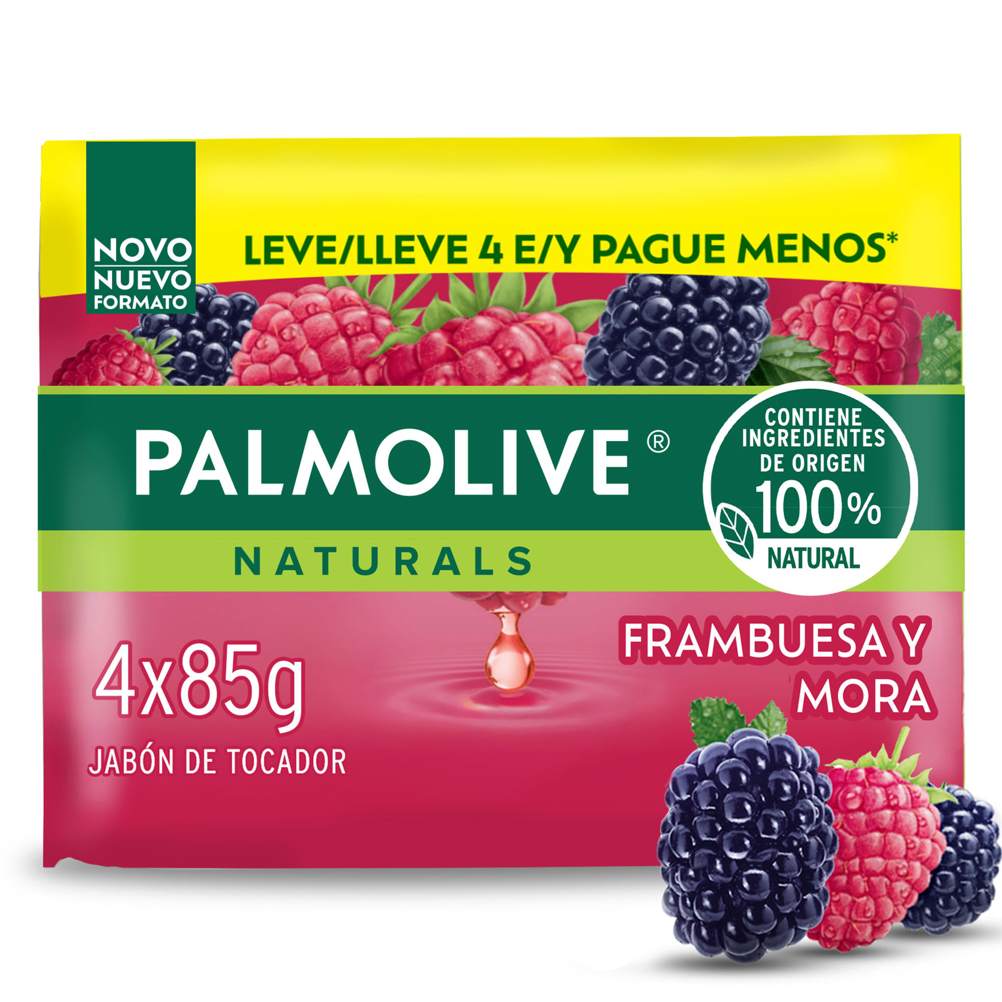 Jabón De Tocador Palmolive Naturals Toque Nutritivo x4 85 grs