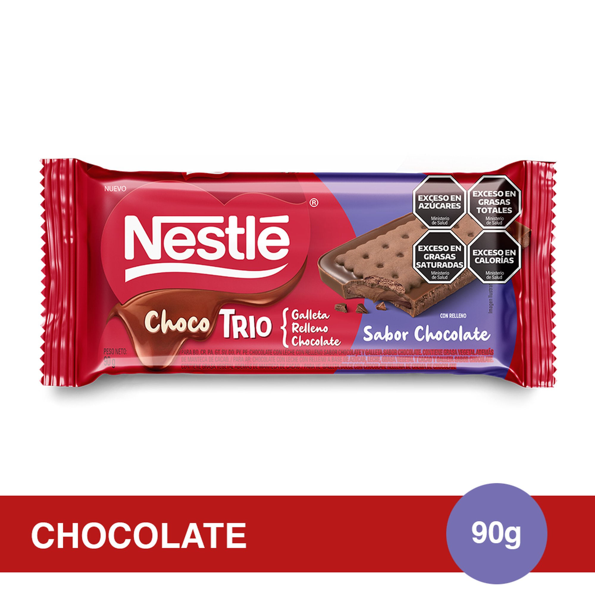 Nestle´ Chocotrio Chocolate 90 grs