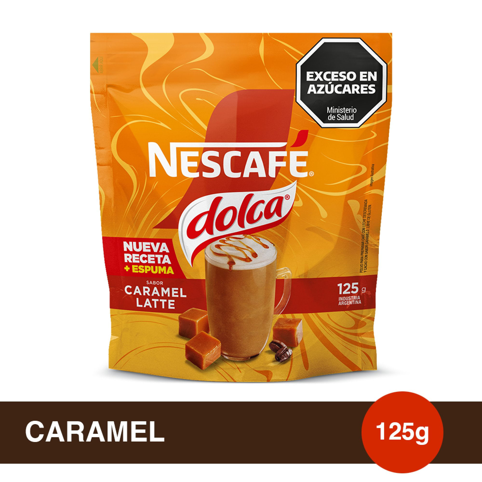 Café Instantáneo Nescafé Dolca Mixes Caramel- Doypack 125 grs