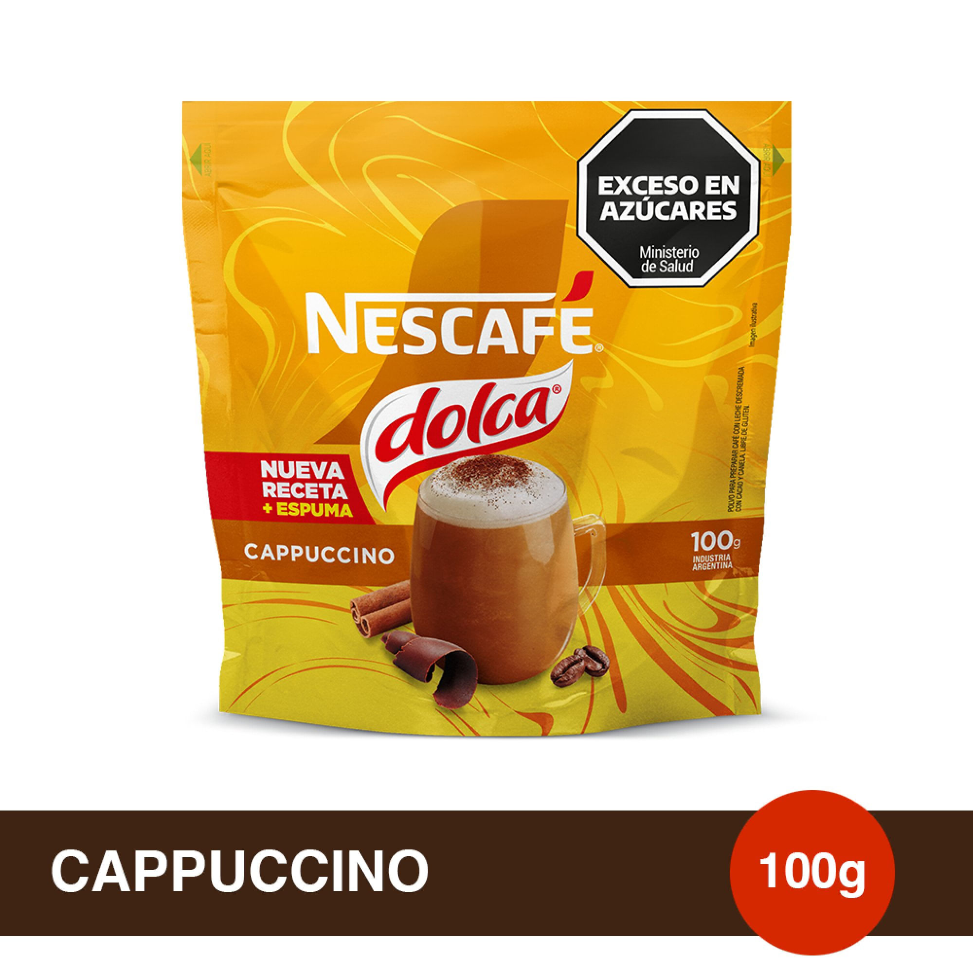 Café Instantáneo Nescafé Dolca Mixes Cappuccino - Doypack 100 grs