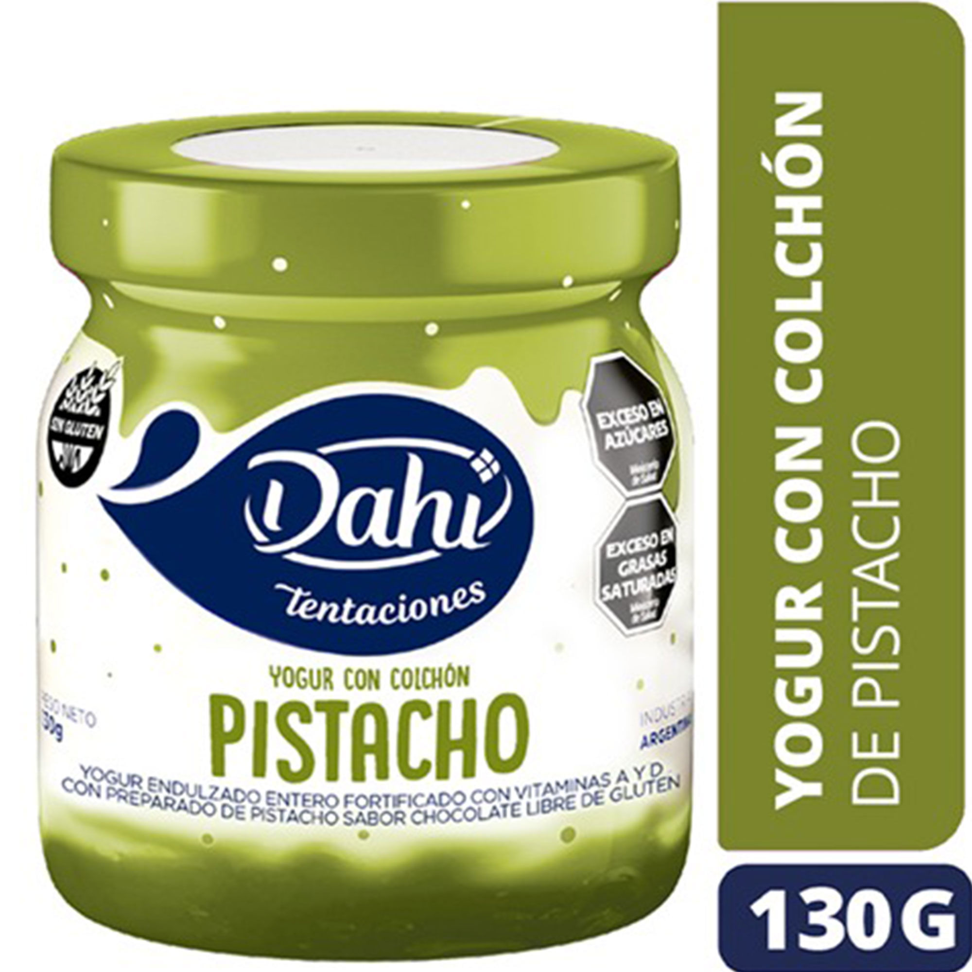 Yogur entero Dahi Tentaciones de pistacho 130 grs