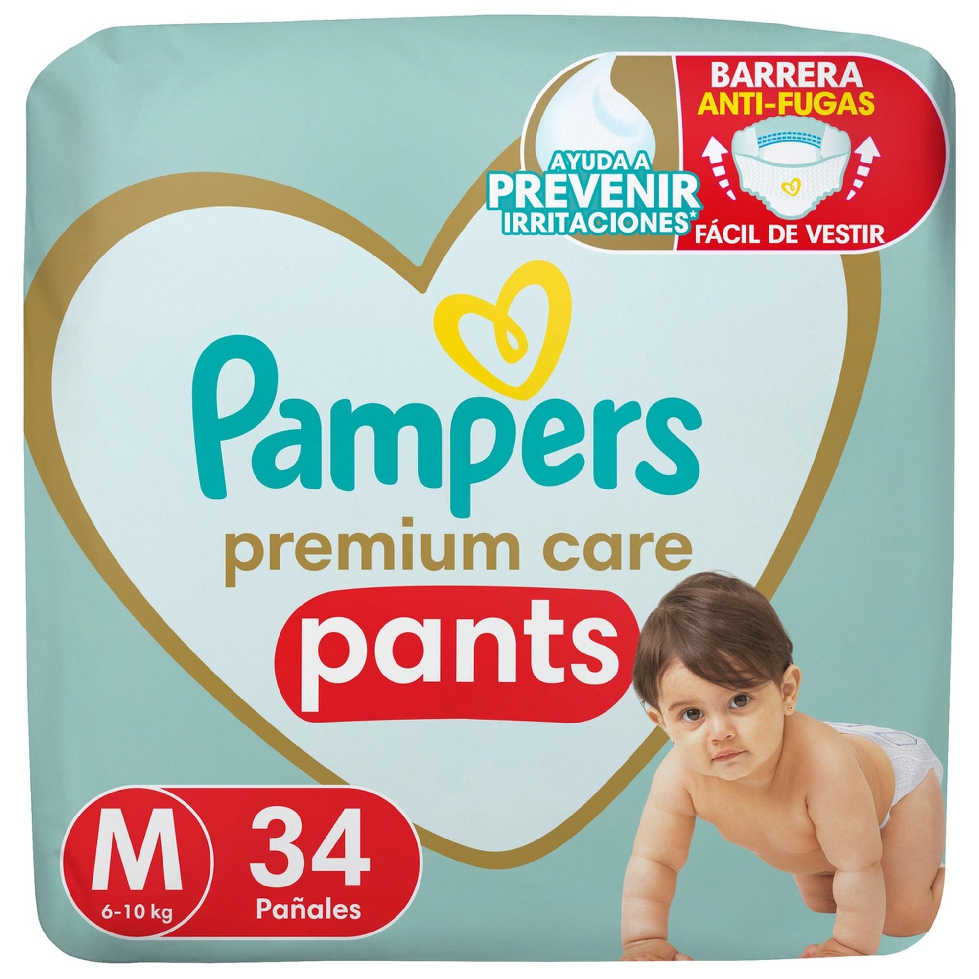 Pañales Pampers Premium Care Pants Talla M 34 uni