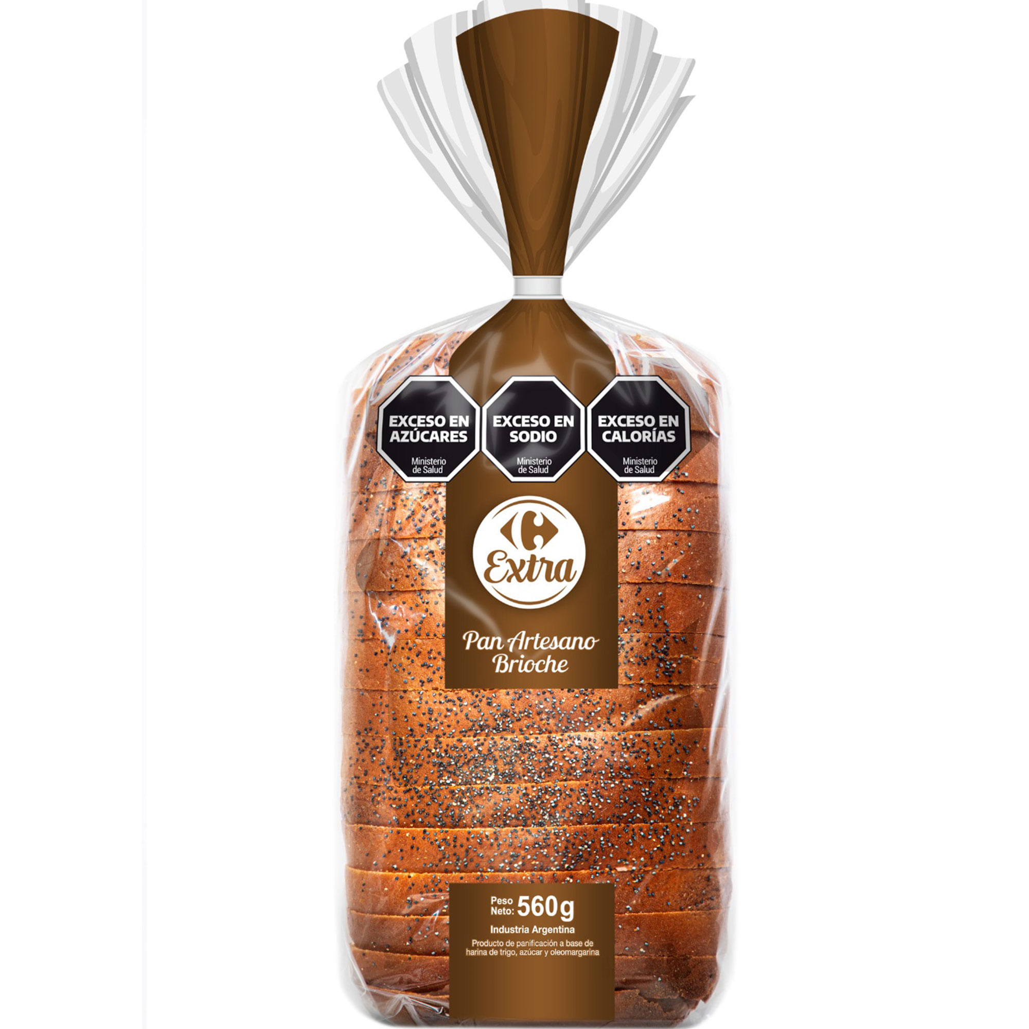Pan artesano Brioche Carrefour Extra 560 grs
