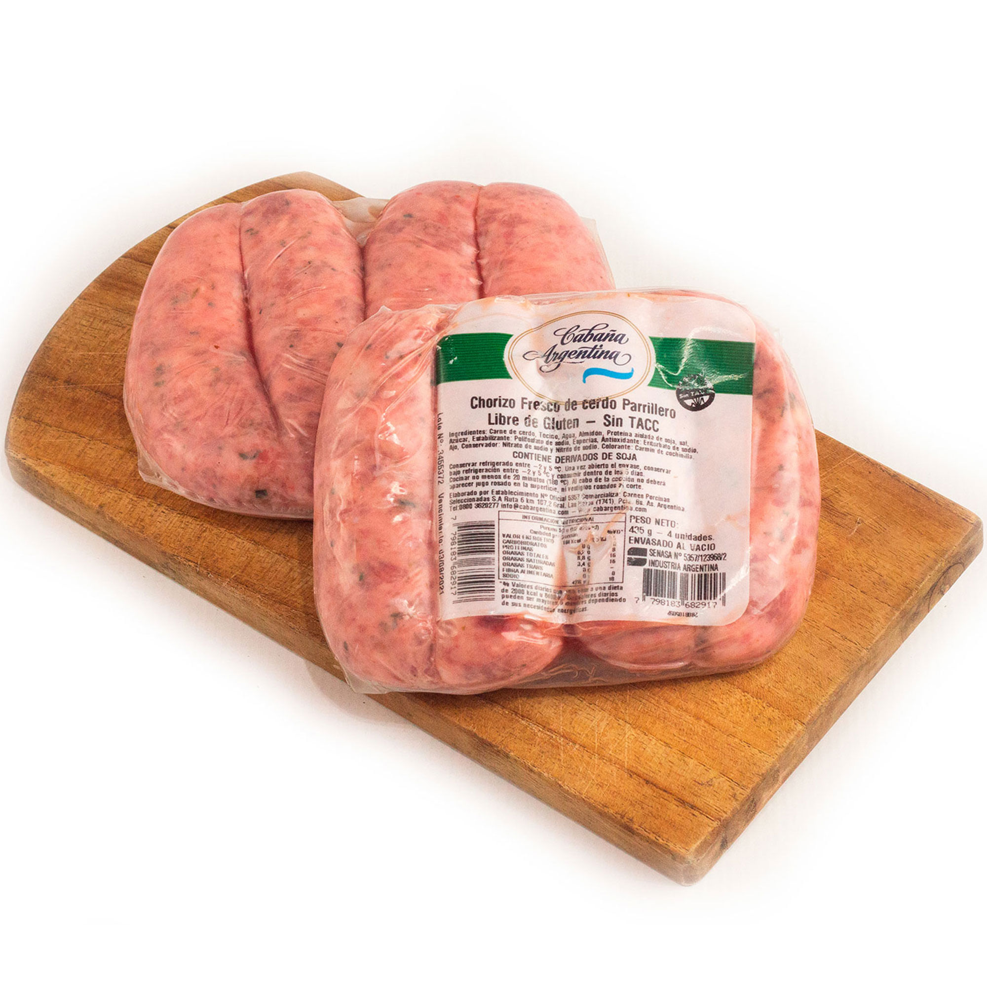 Chorizo parrillero Cabaña Argentina 435 grs