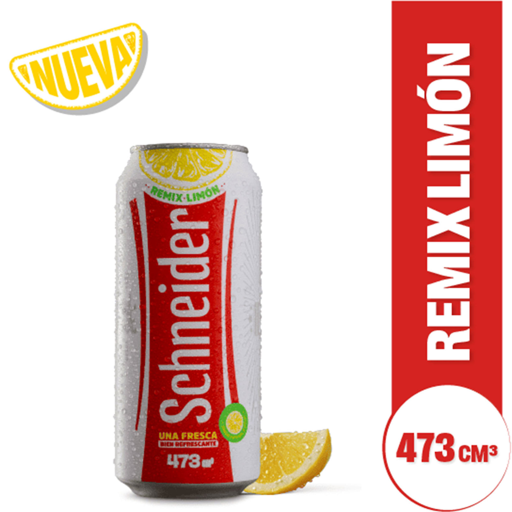 Cerveza blanca Schneider Limón Remix en lata 473 ml