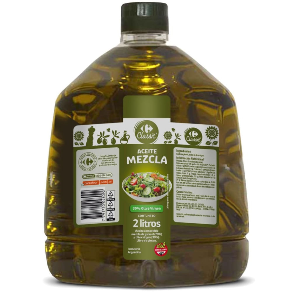 Aceite mezcla Carrefour Classic 2 lts