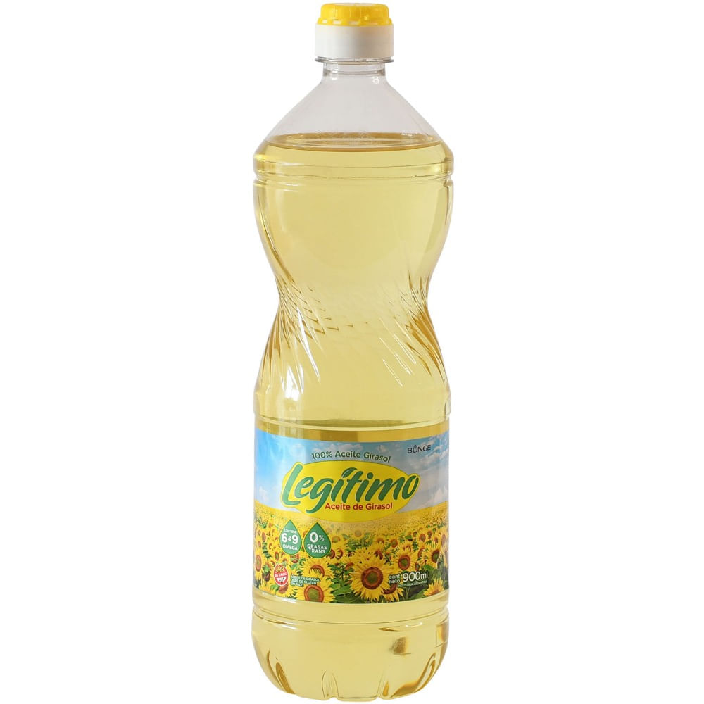 Aceite de girasol Legitimo 900 cc.